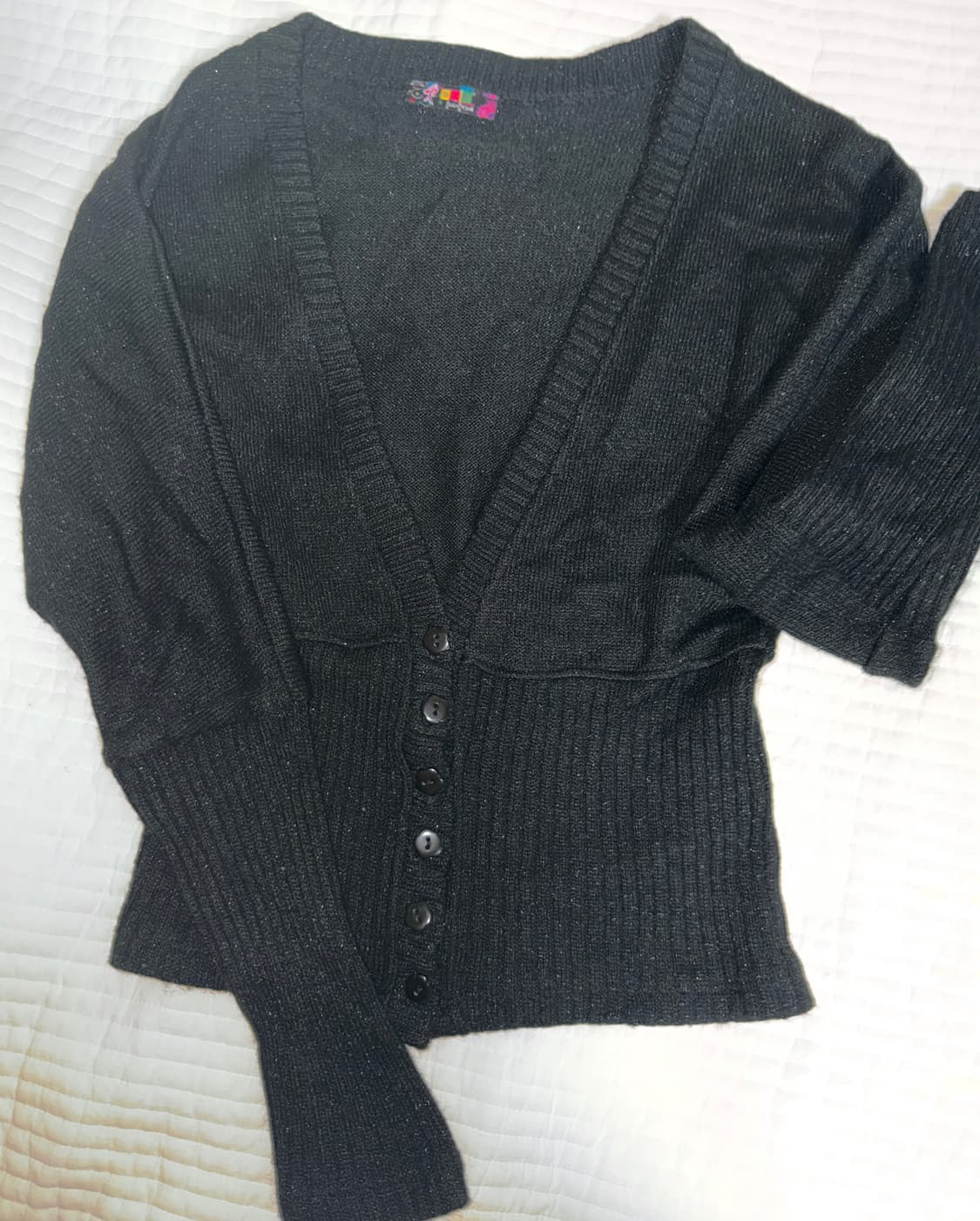 터키 빈티지 가디건 black glitter cardigan 상품이미지1