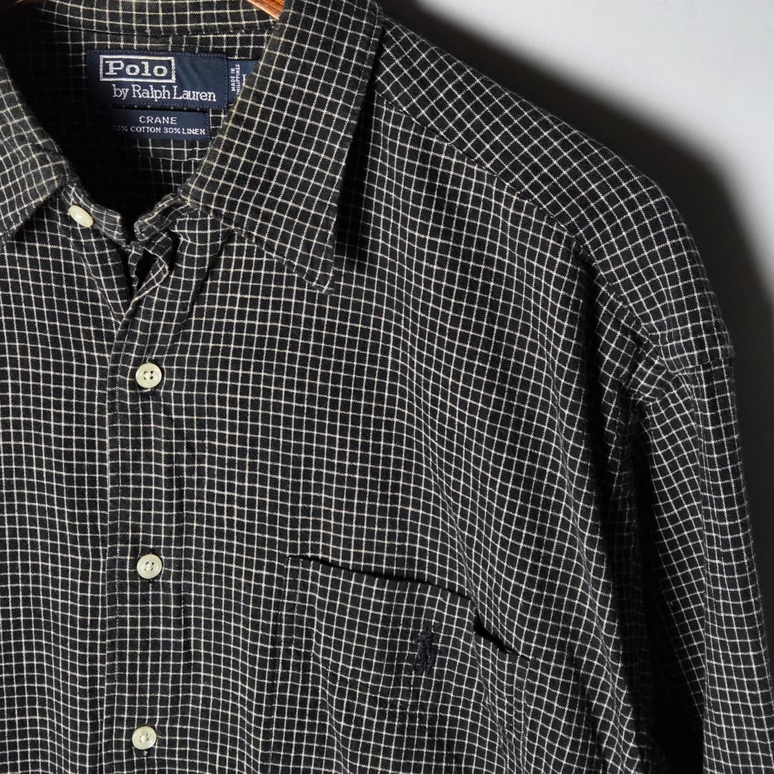 [POLO] 폴로랄프로렌 CRANE 린넨 체크 포켓 셔츠 상품이미지3