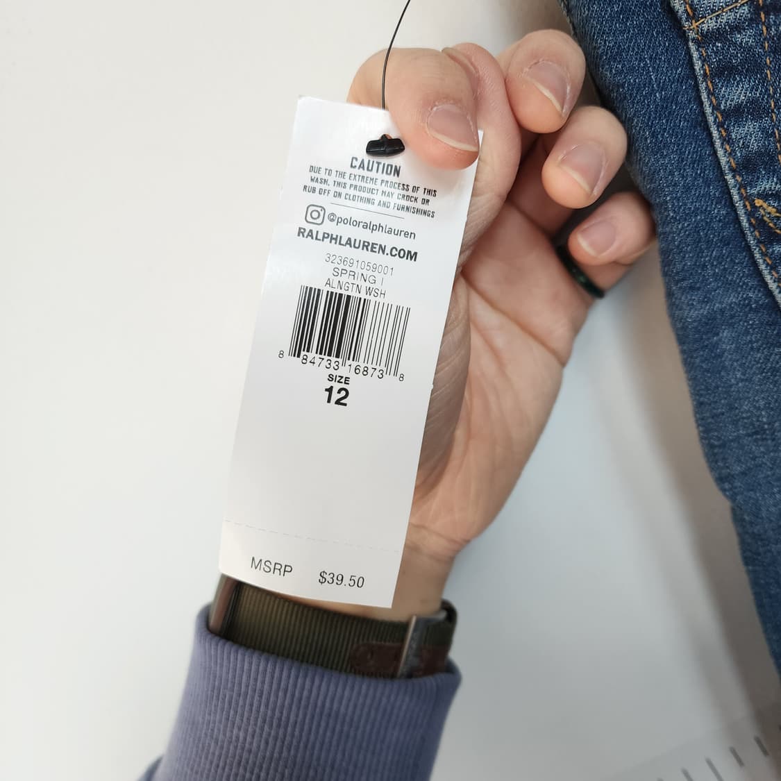 폴로 아동 블루 데님 청바지 상품이미지5