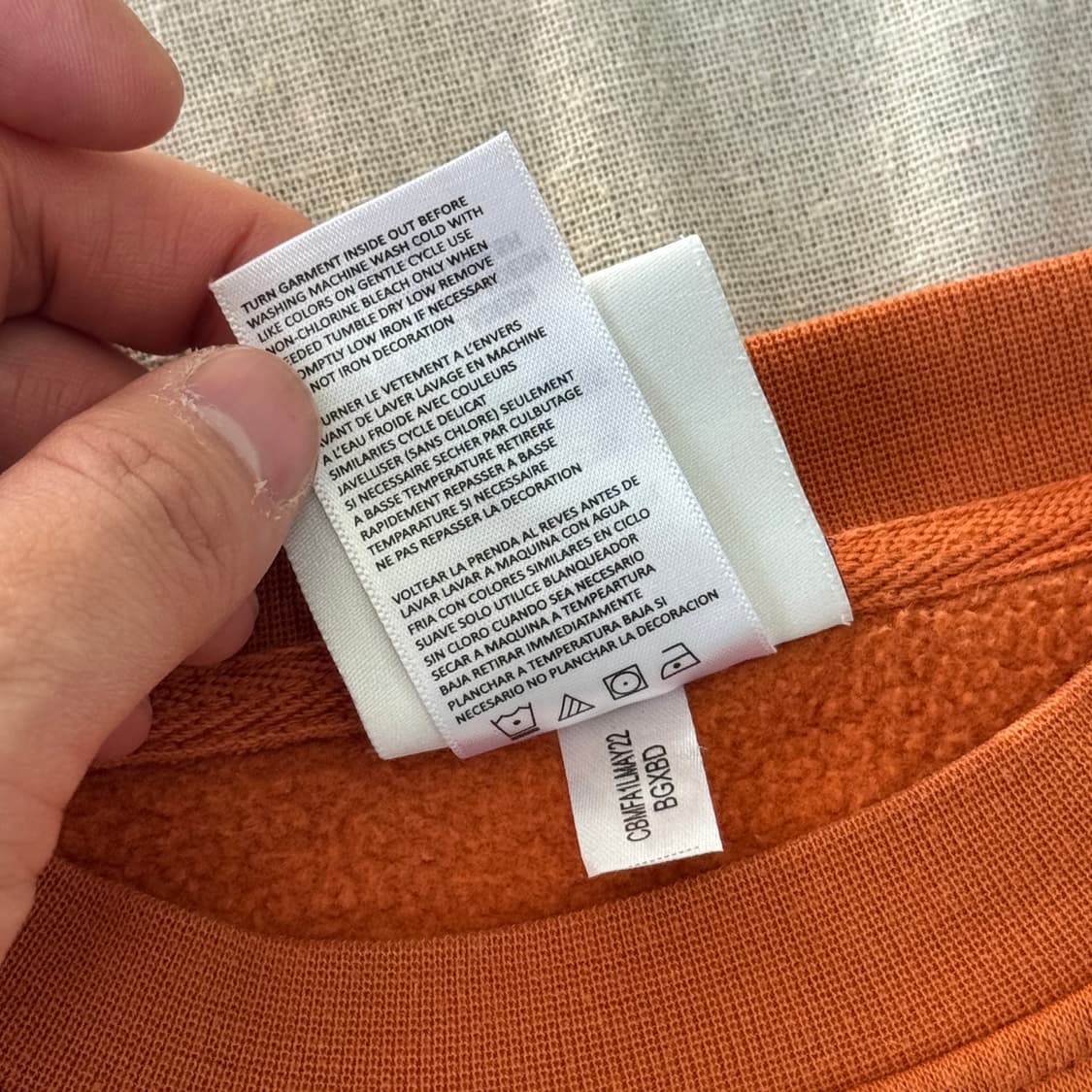 챔피온 텍사스 오렌지브라운 맨투맨 L 상품이미지7