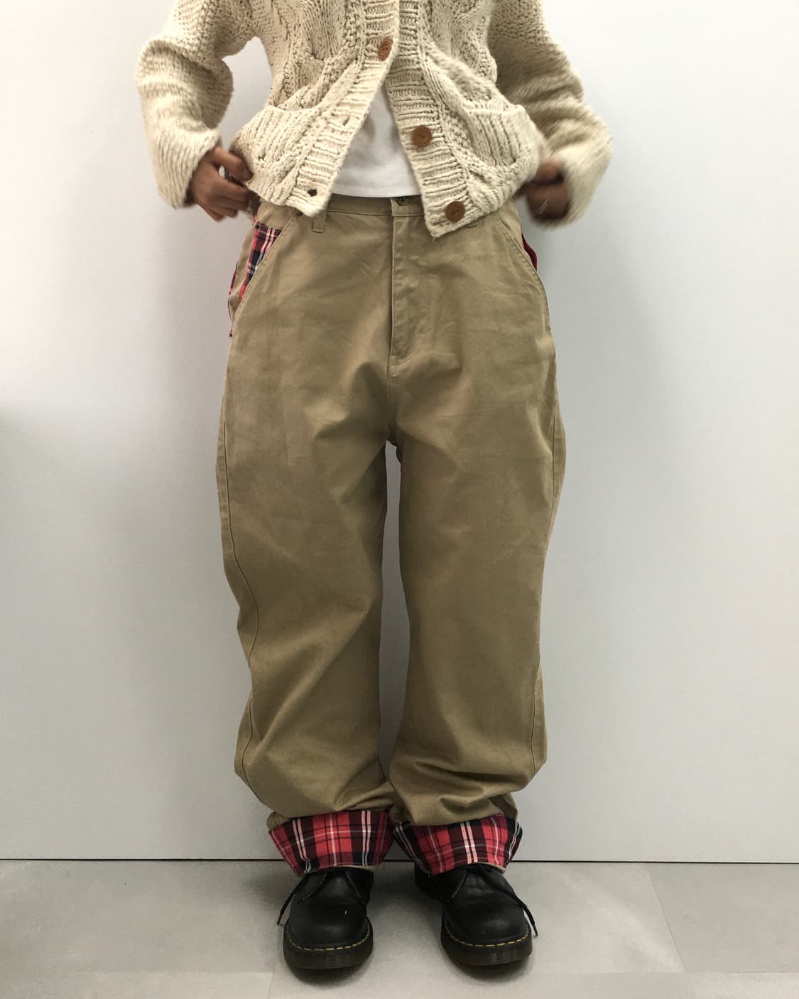 Sorridere check layered pants 상품이미지2