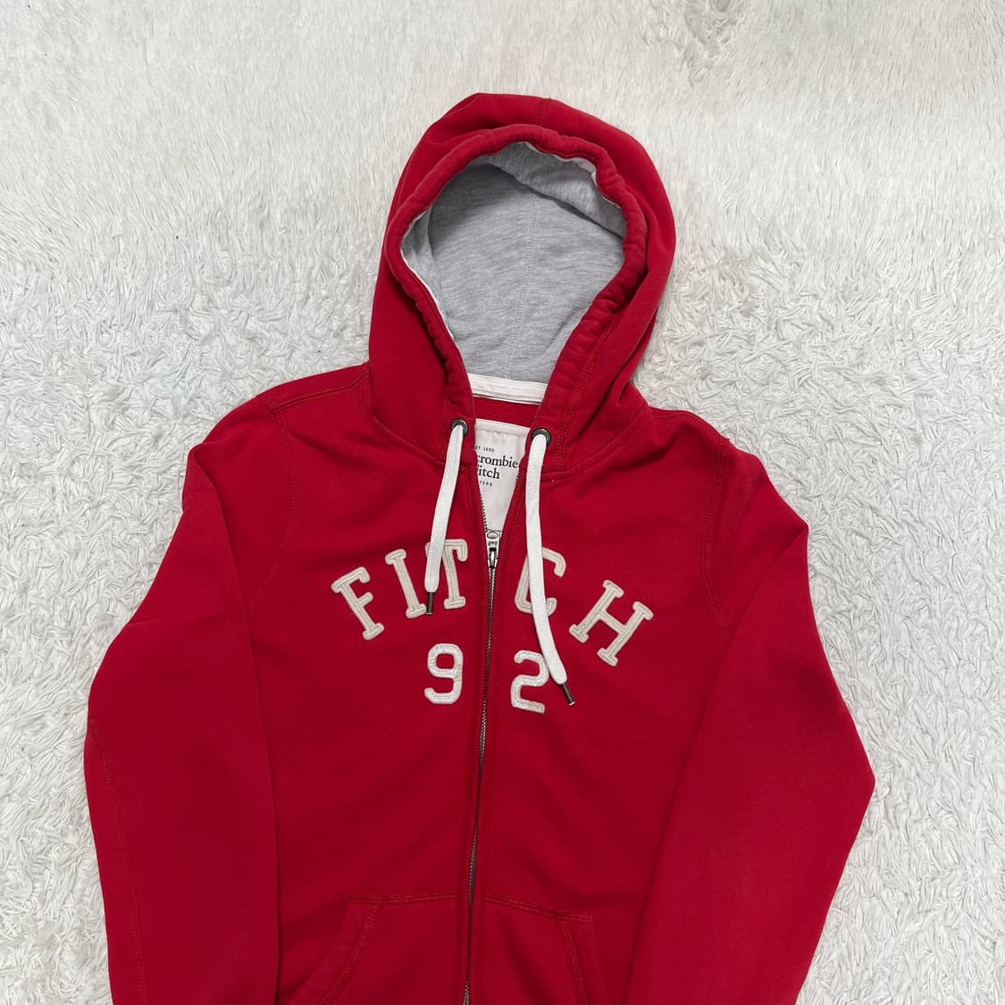 Abercrombie red zip-up hoodie 상품이미지6