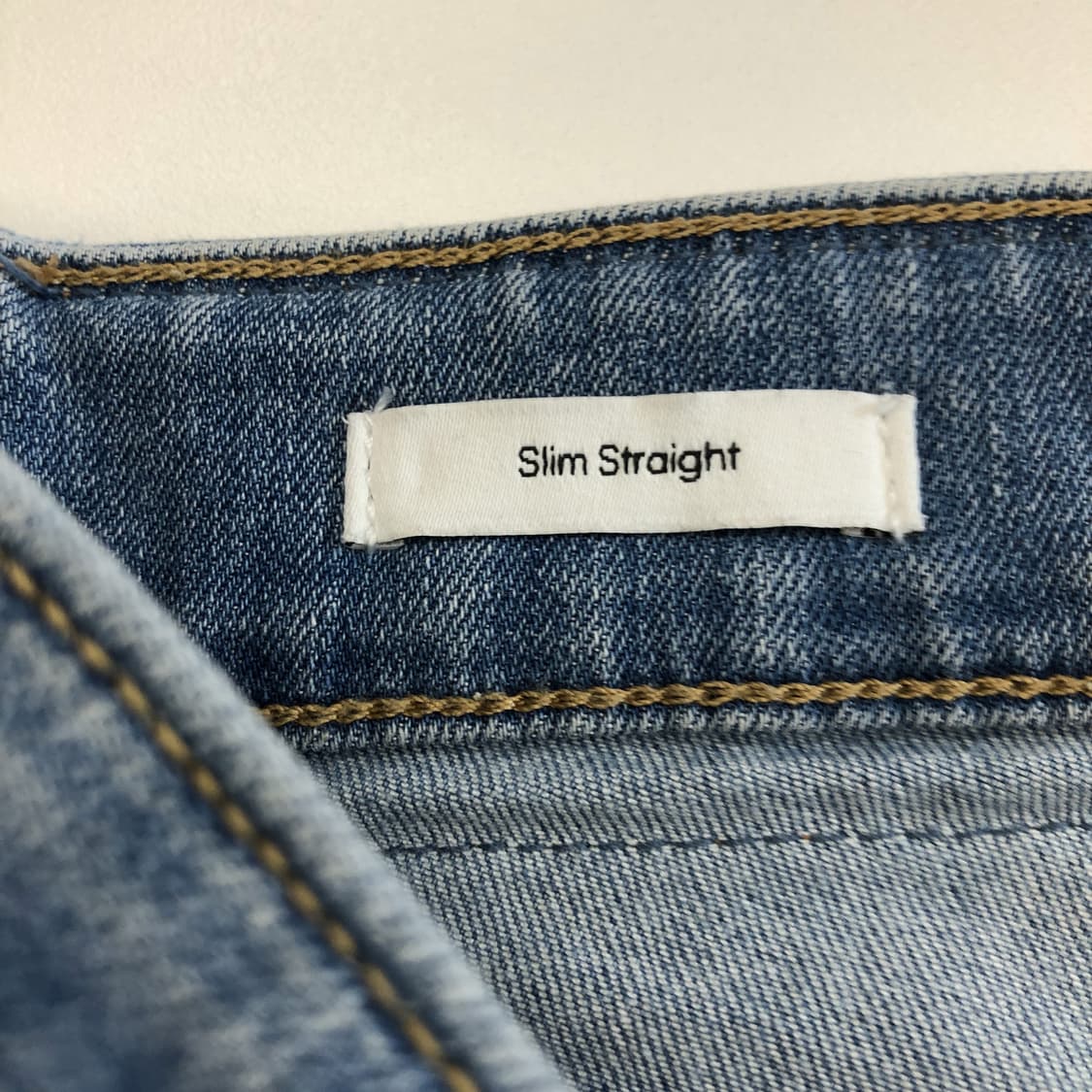 ck 캘빈클라인 레더패치 슬림스트레이트 청바지 32 인치 스판 상품이미지5