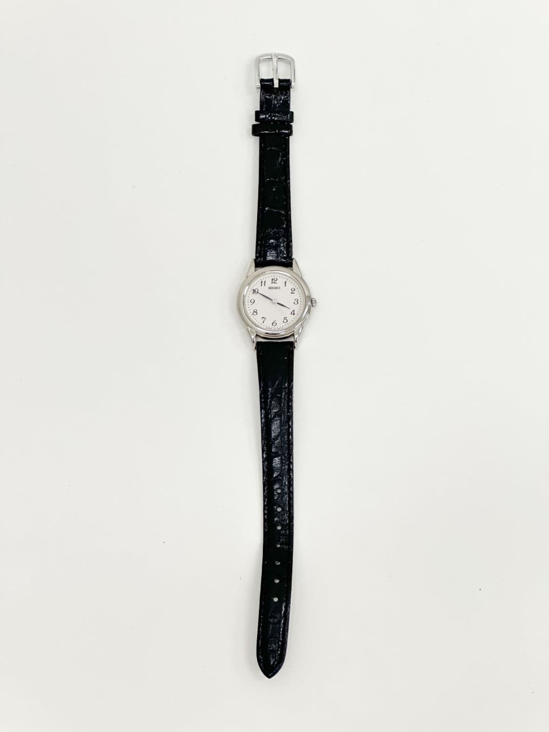 seiko / 세이코 라운드 실버 쿼츠 시게 상품이미지4