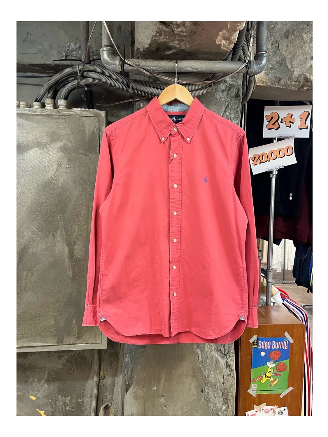 폴로 랄프로렌 셔츠 핑크 L #csz3676 상품이미지1