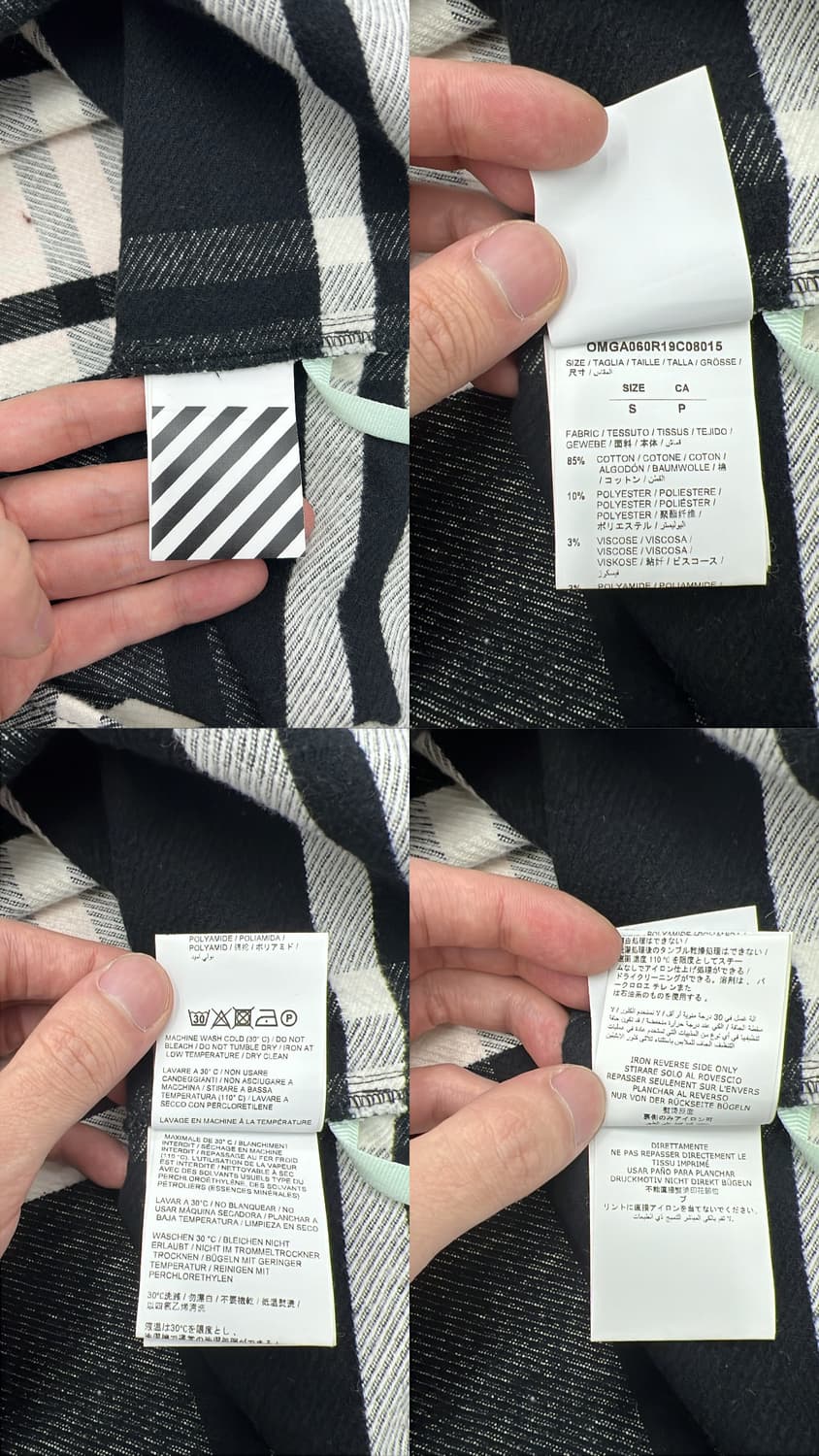 오프화이트 플란넬 셔츠 상품이미지5