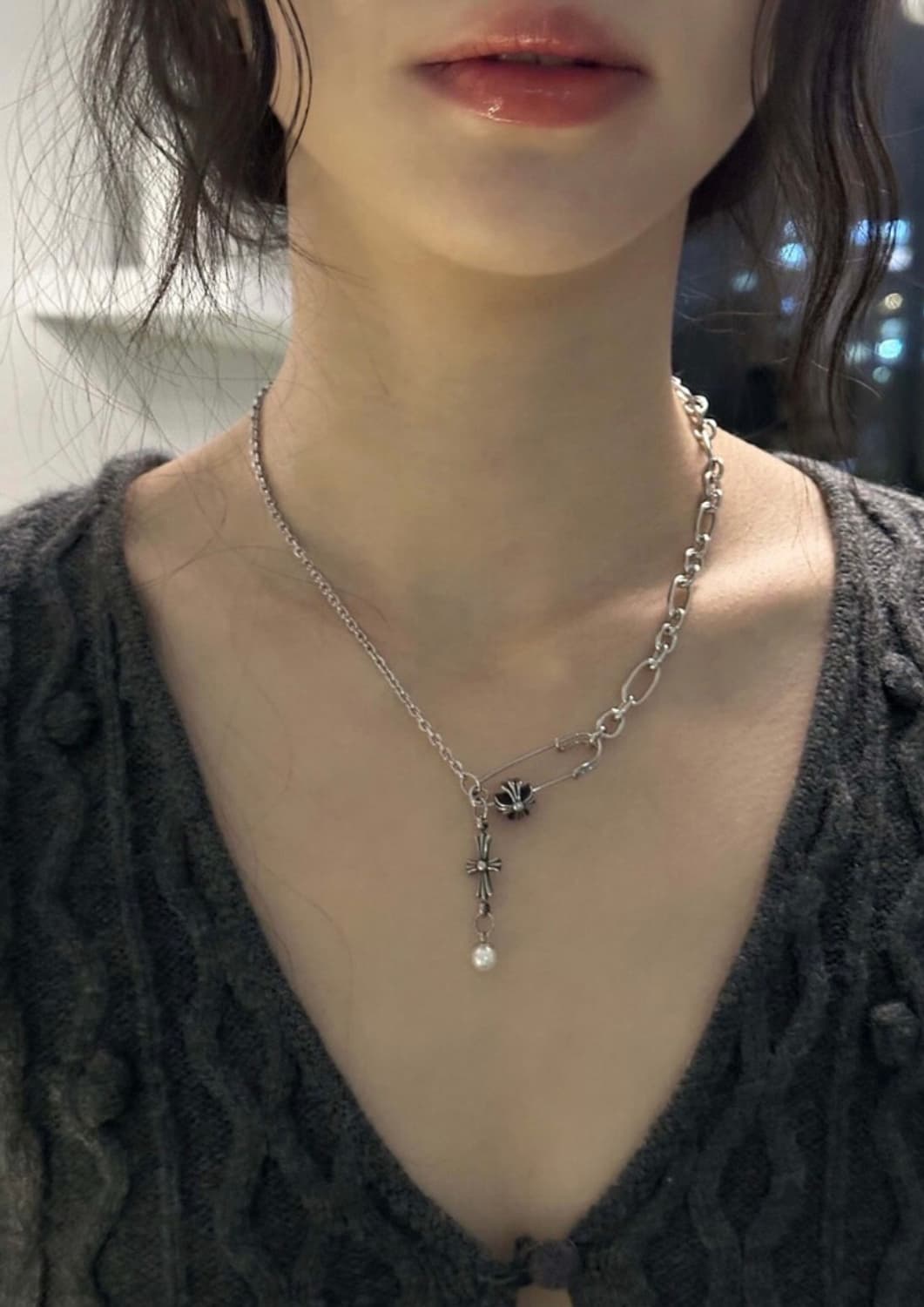 Ofuse 오퓨즈 pear drop 목걸이 상품이미지2