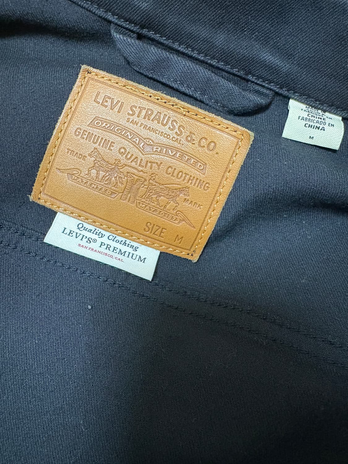 리바이스 트러커자켓 블랙 m 상품이미지3