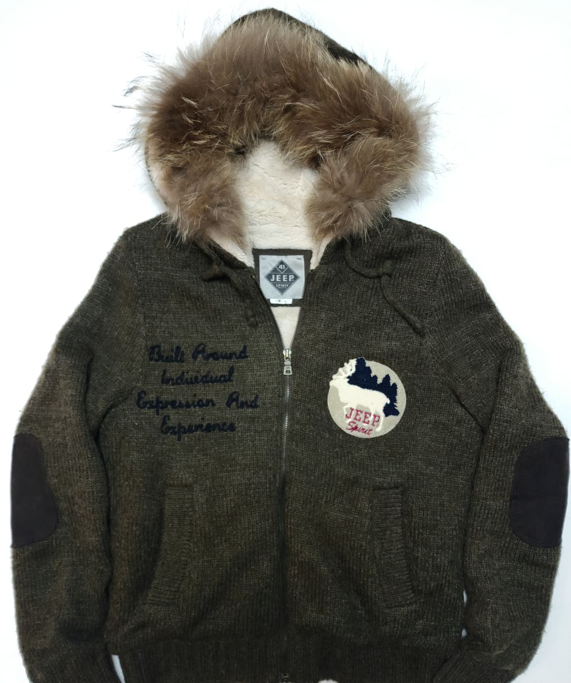 Jeep 헤리티지 후드집업 카키 M 상품이미지3