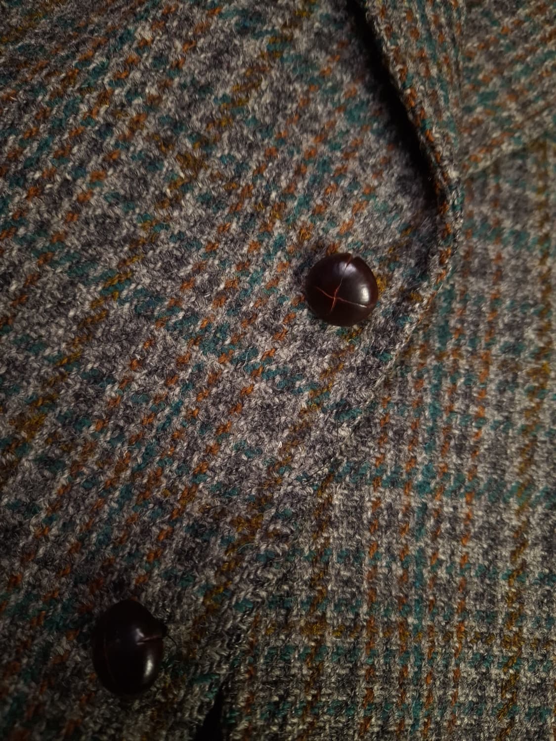 90's 일본판 해리스트위드 3버튼 블레이져 상품이미지5