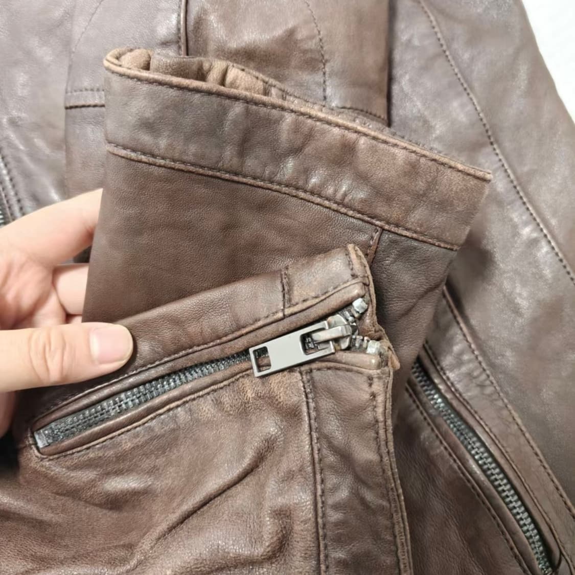 Harley Davidson 빈티지 램스킨 레더 자켓  상품이미지3