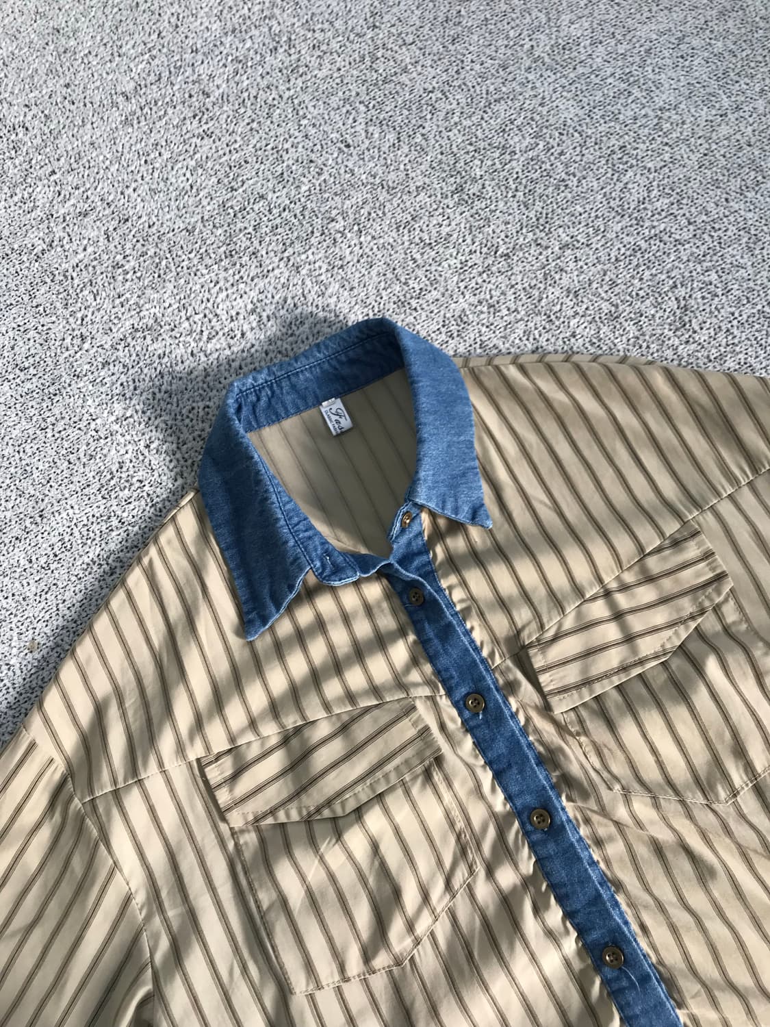 스트라이프 데님 셔츠 상품이미지2