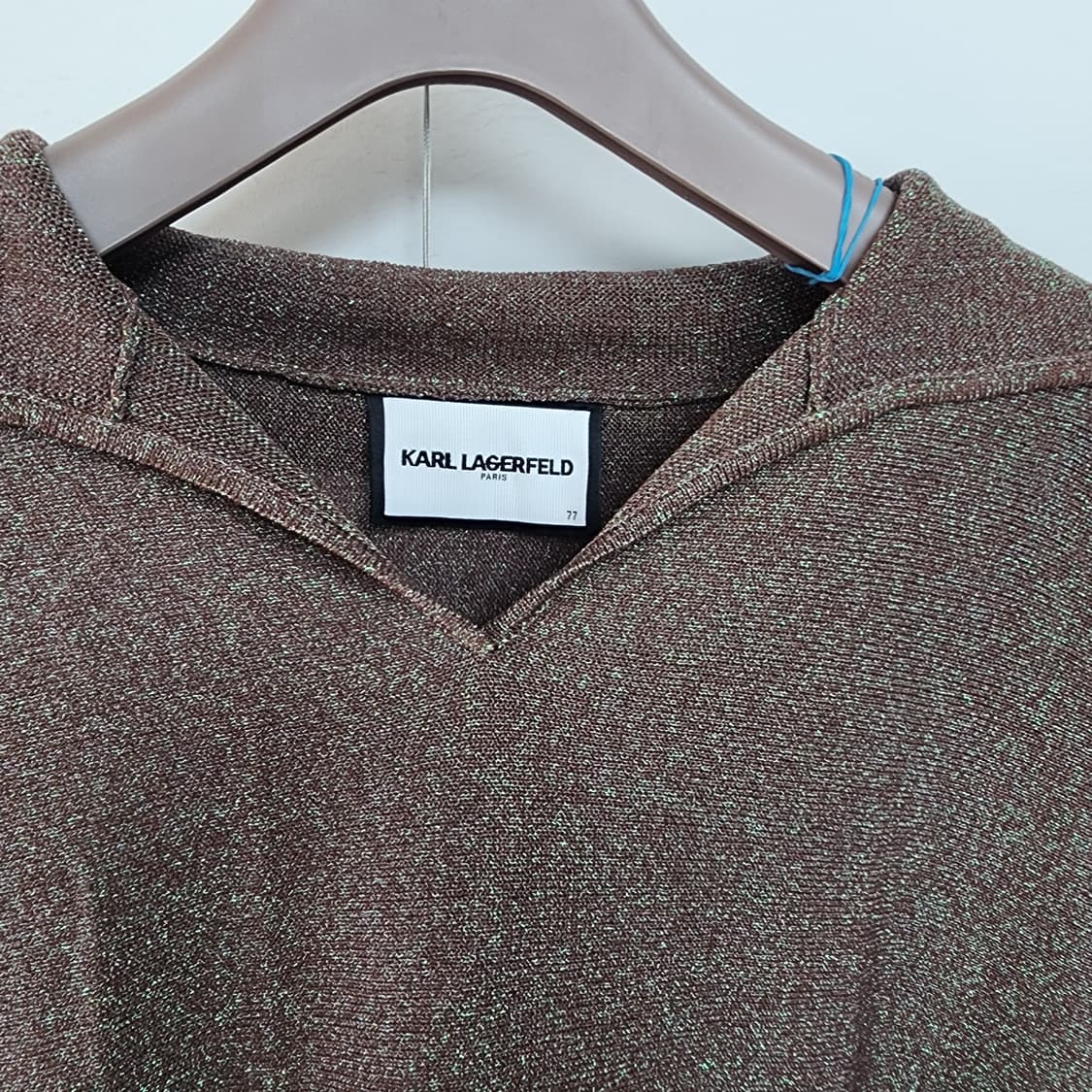 칼라거펠트 브라운 카라 니트 상품이미지2