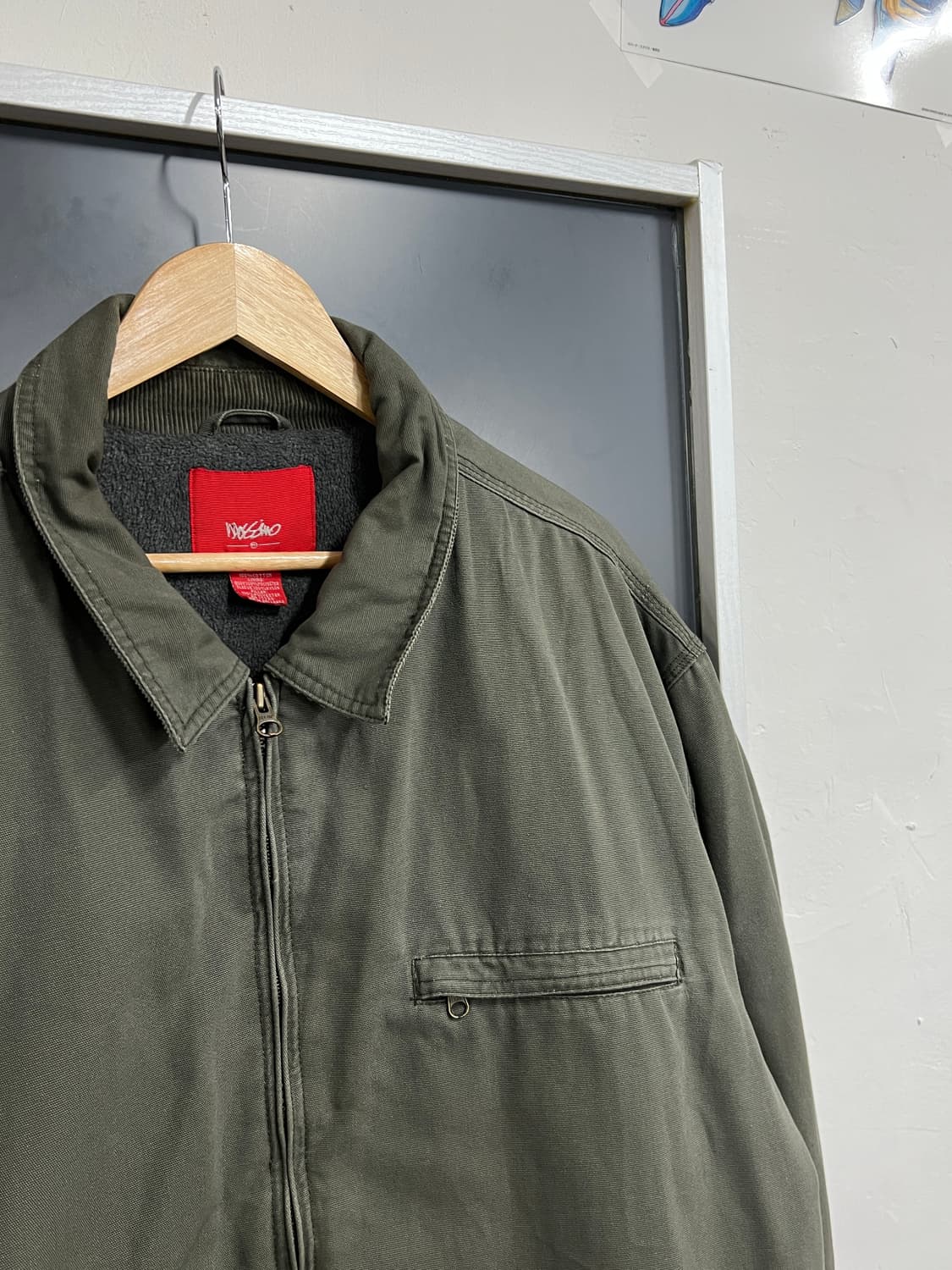 Messino Vintage 빈티지 올리브 카키 워크 자켓 상품이미지2