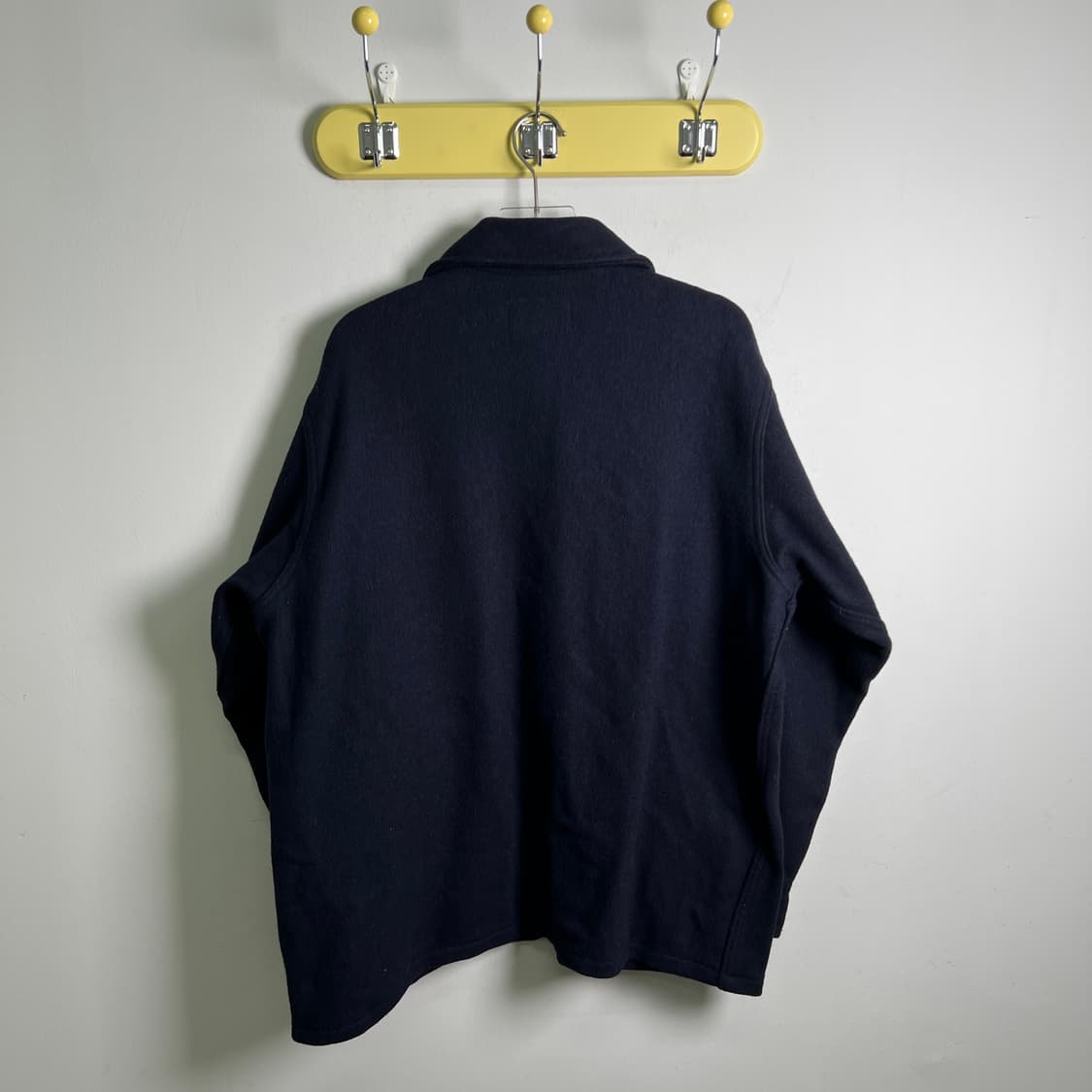Melton 멜톤 네이비 울 집업 자켓 L 상품이미지2