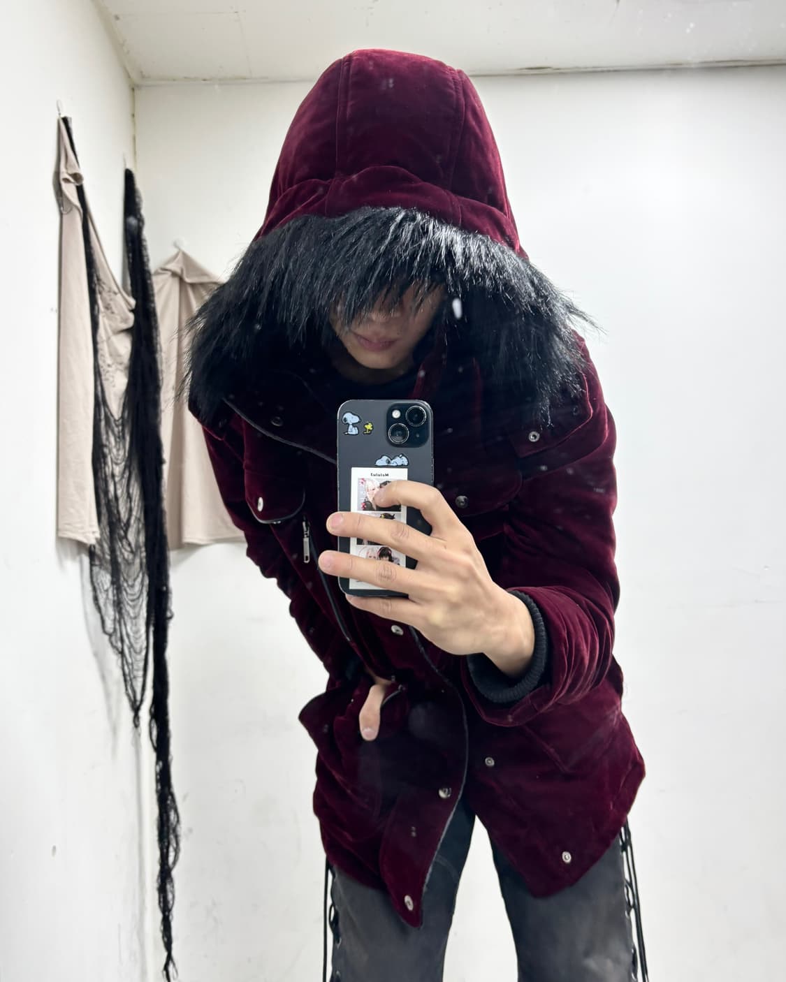 2000s Mood Burgundy Black intheattic 상품이미지1