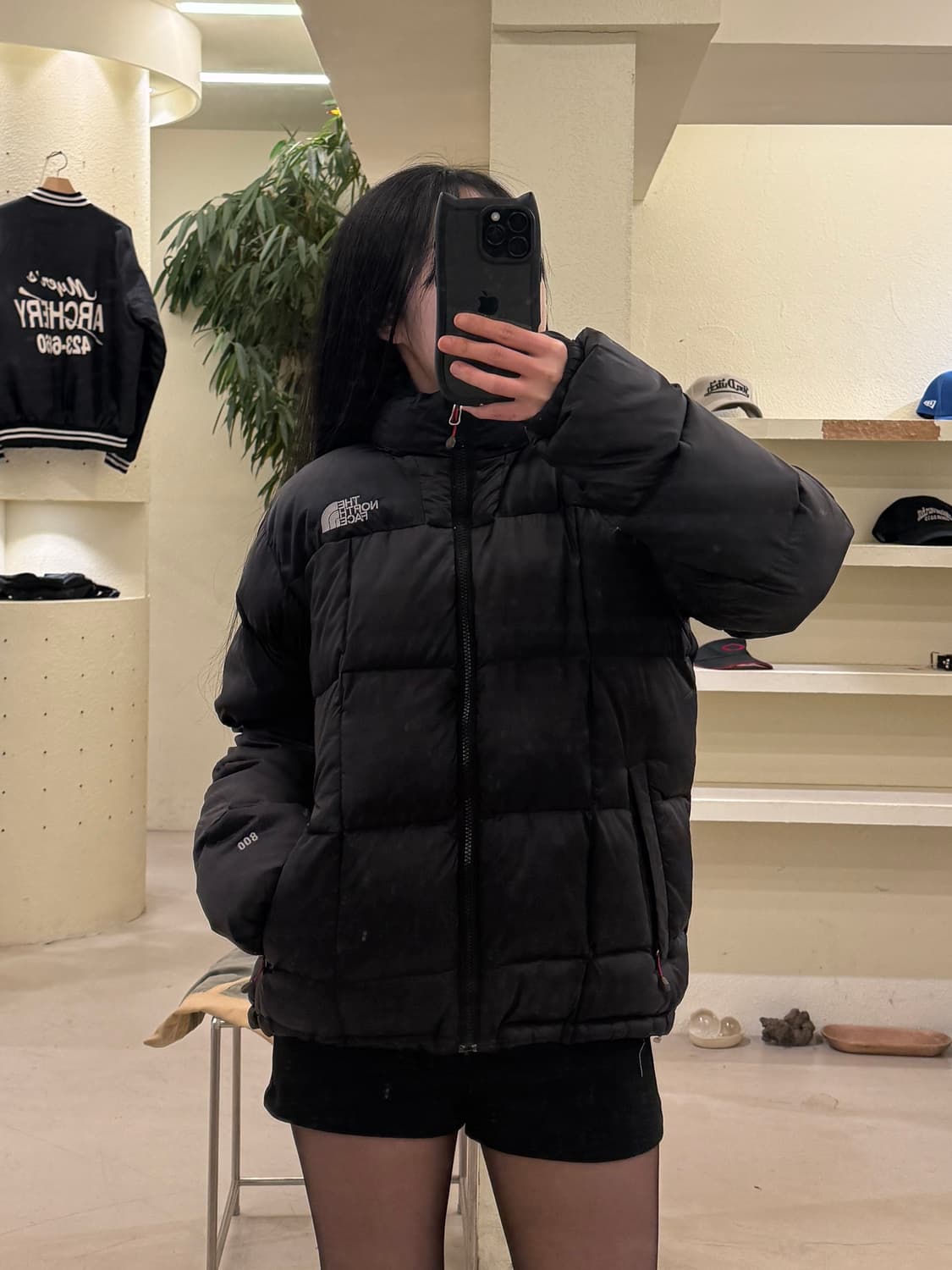 노스페이스 800 로체 블랙 구스다운 패딩 U153 상품이미지1