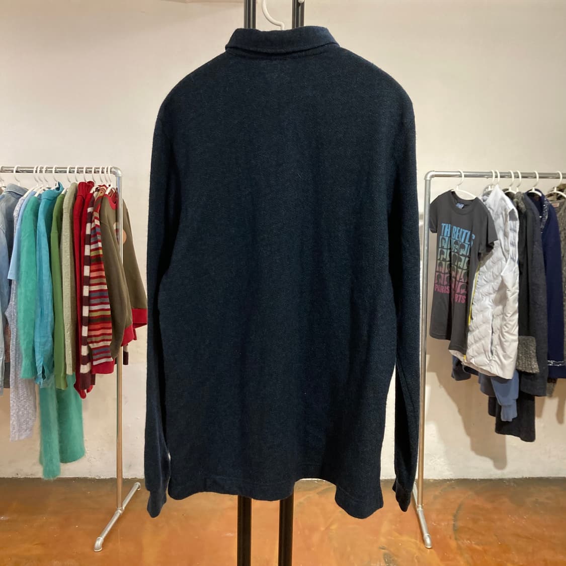 빈티지 네이비 칼라 롱 슬리브 티셔츠 상품이미지3