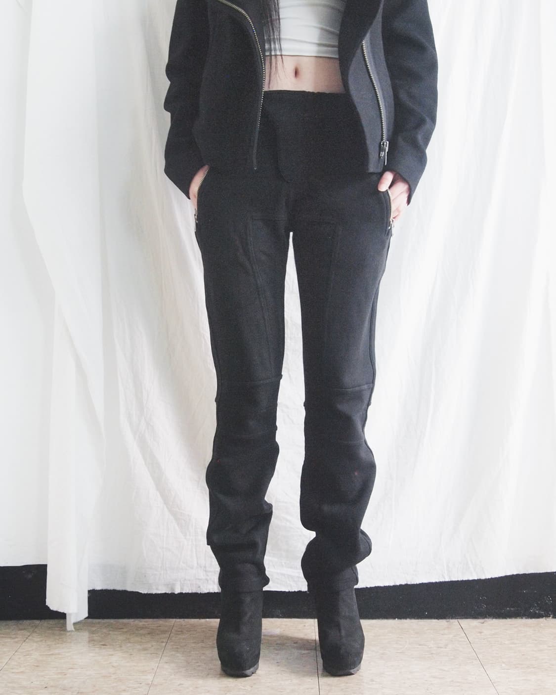 발망 JPN 세미 와이드핏 바이커 스웨트팬츠 상품이미지1