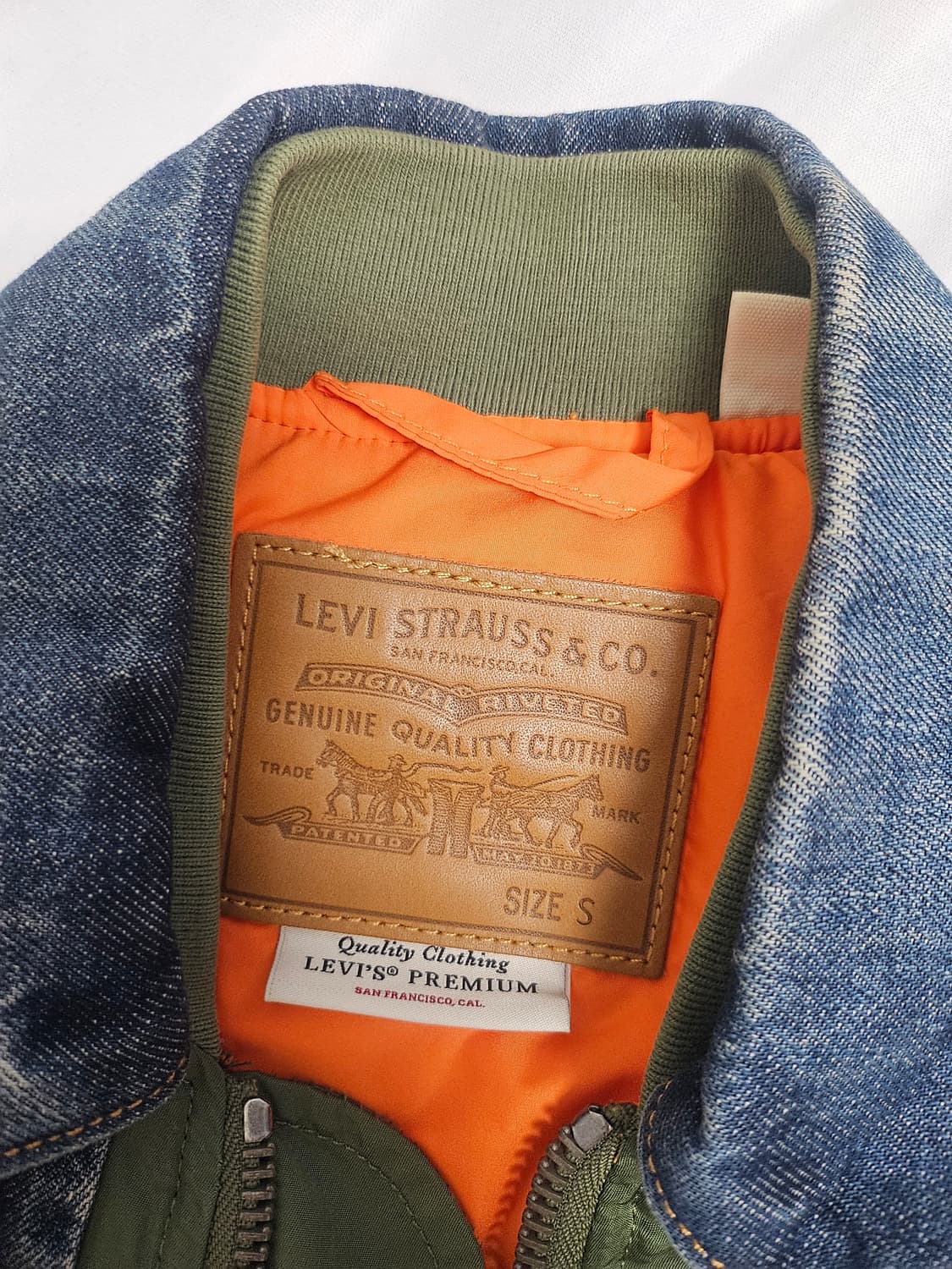 리바이스 사카이맛 MA-1 하이브리드 트러커 자켓 상품이미지3