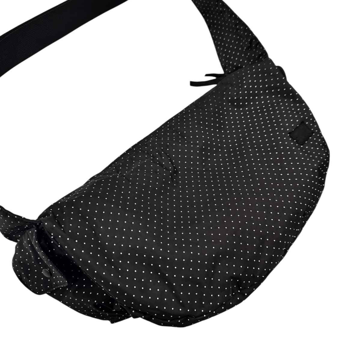 포터 헤드포터 블랙뷰티 도트 숄더백 블랙/화이트 상품이미지4