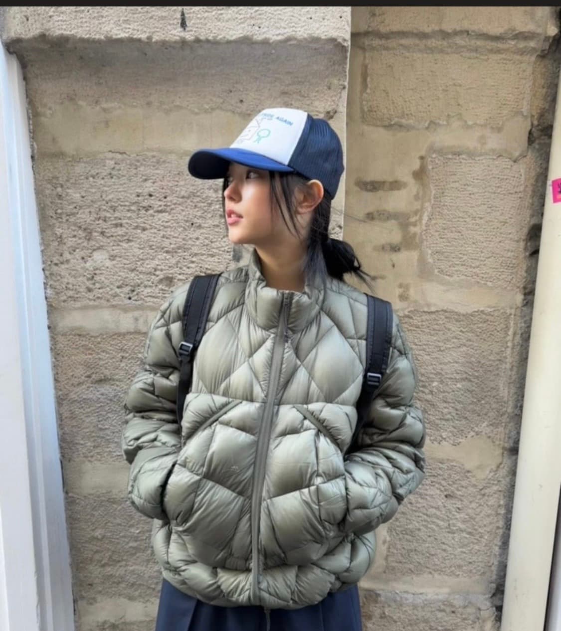 로아 라이트 다운 자켓 그레이(L) 상품이미지3