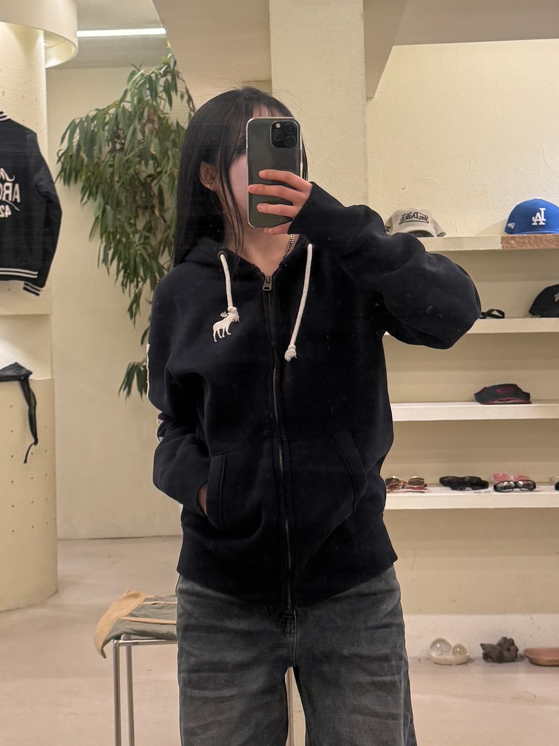 아베크롬비 무스 로고 집업 후드 U460 상품이미지1