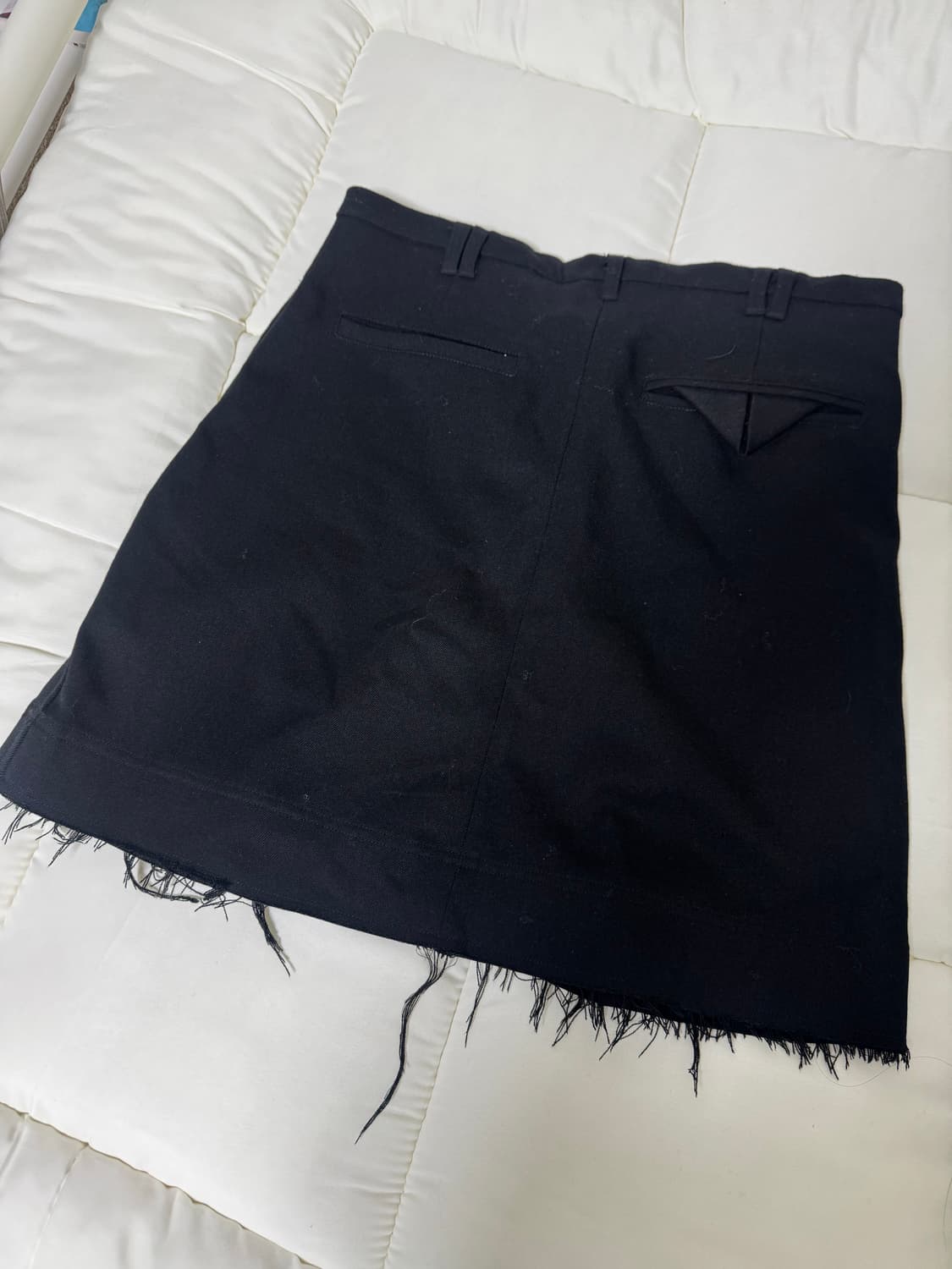 파르티멘토 우먼 컷 오프 플리츠 미디 스커트 상품이미지3