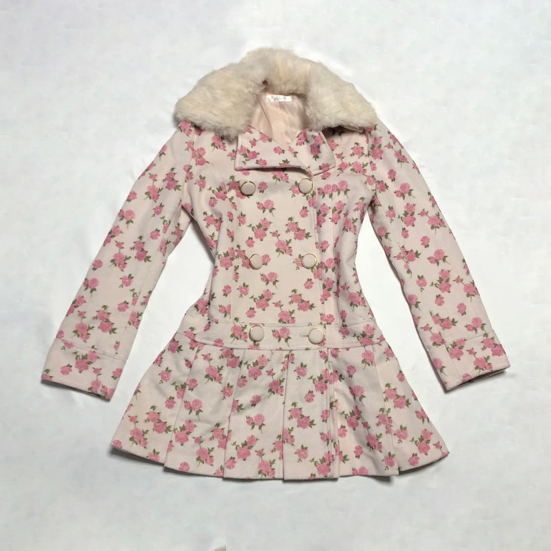 디어리 꽃무늬 코트 핑크 플로랄 deary 상품이미지1