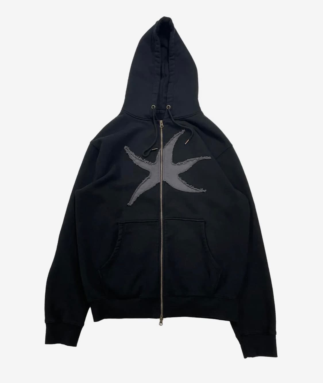 TCM starfish hooded zip-up (black) 상품이미지1