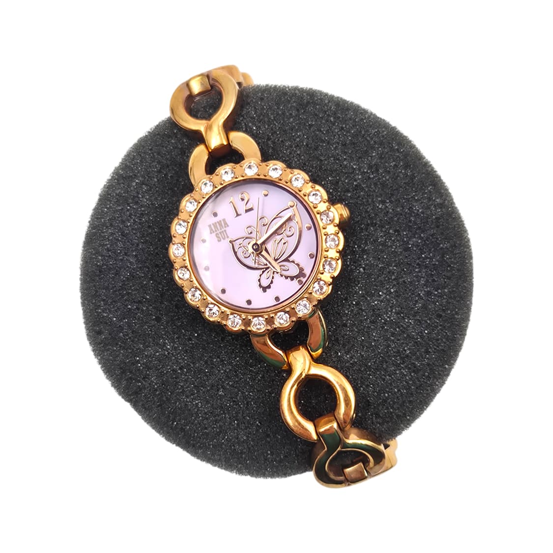 10s 안나수이 핑크 자개 나비 파베 손목시계 상품이미지3