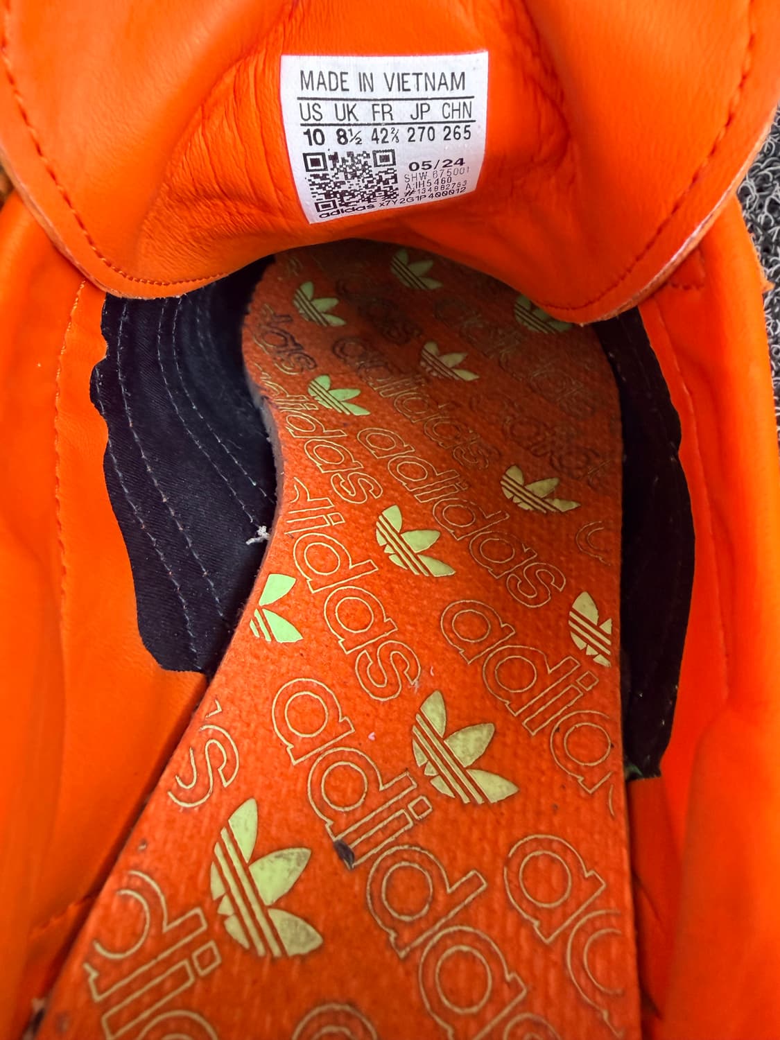 아디다스 함부르크 오렌지/네온 그린 상품이미지6