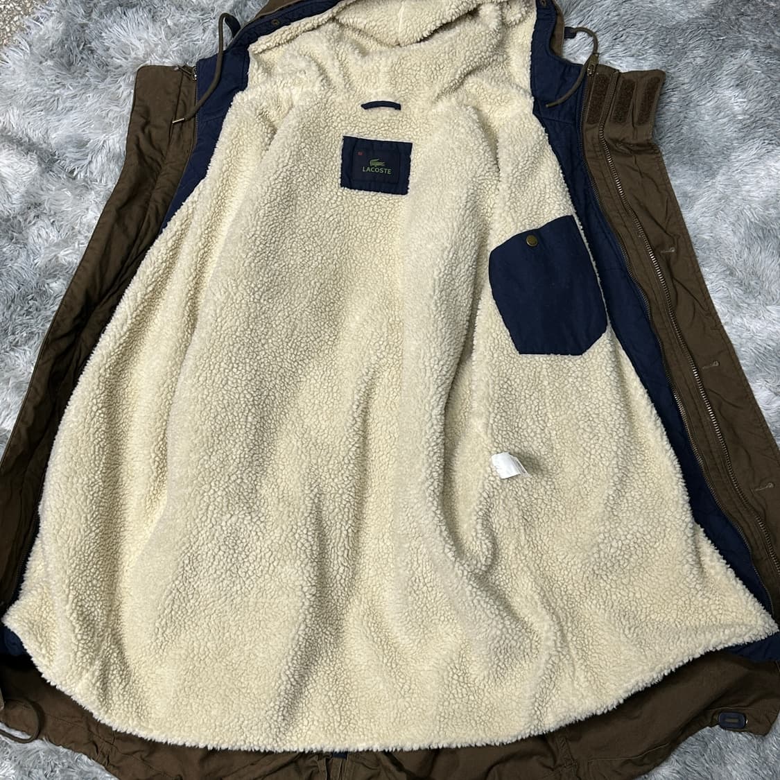 라코스테 플리스양털 야상자켓 XL 상품이미지4