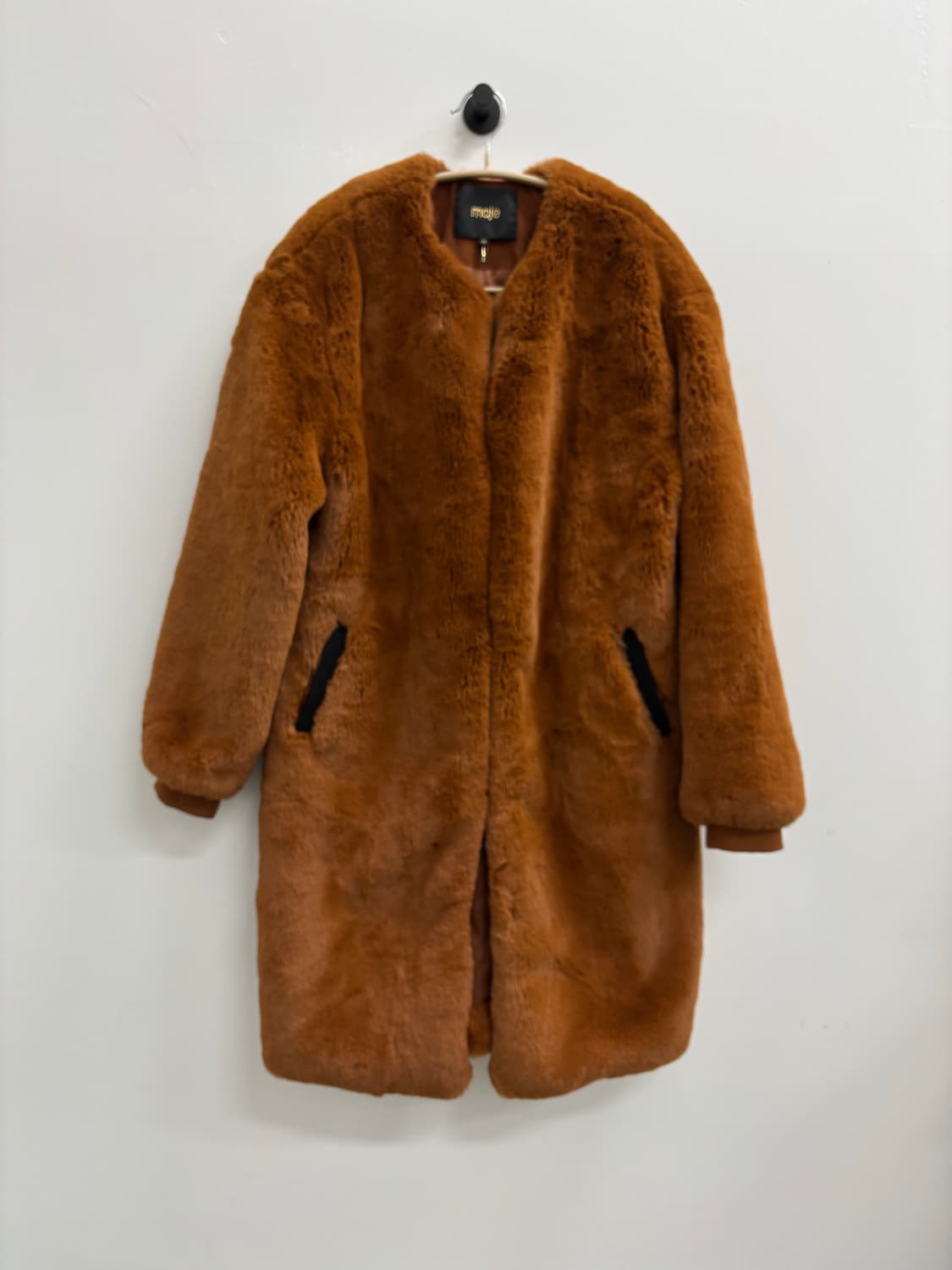 MAJE 마쥬 에코 퍼 노카라 코트 상품이미지2