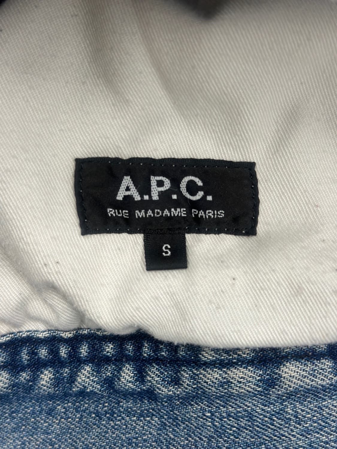 아페쎄 블루 데님 트러커 자켓 상품이미지8