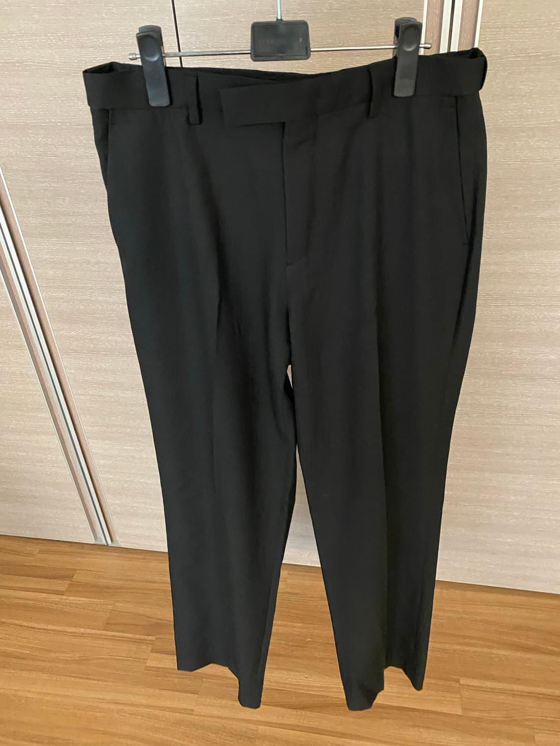 무탠다드 쿨 더치 세미 와이드 히든 밴딩 슬랙스 [블랙] 31 상품이미지1