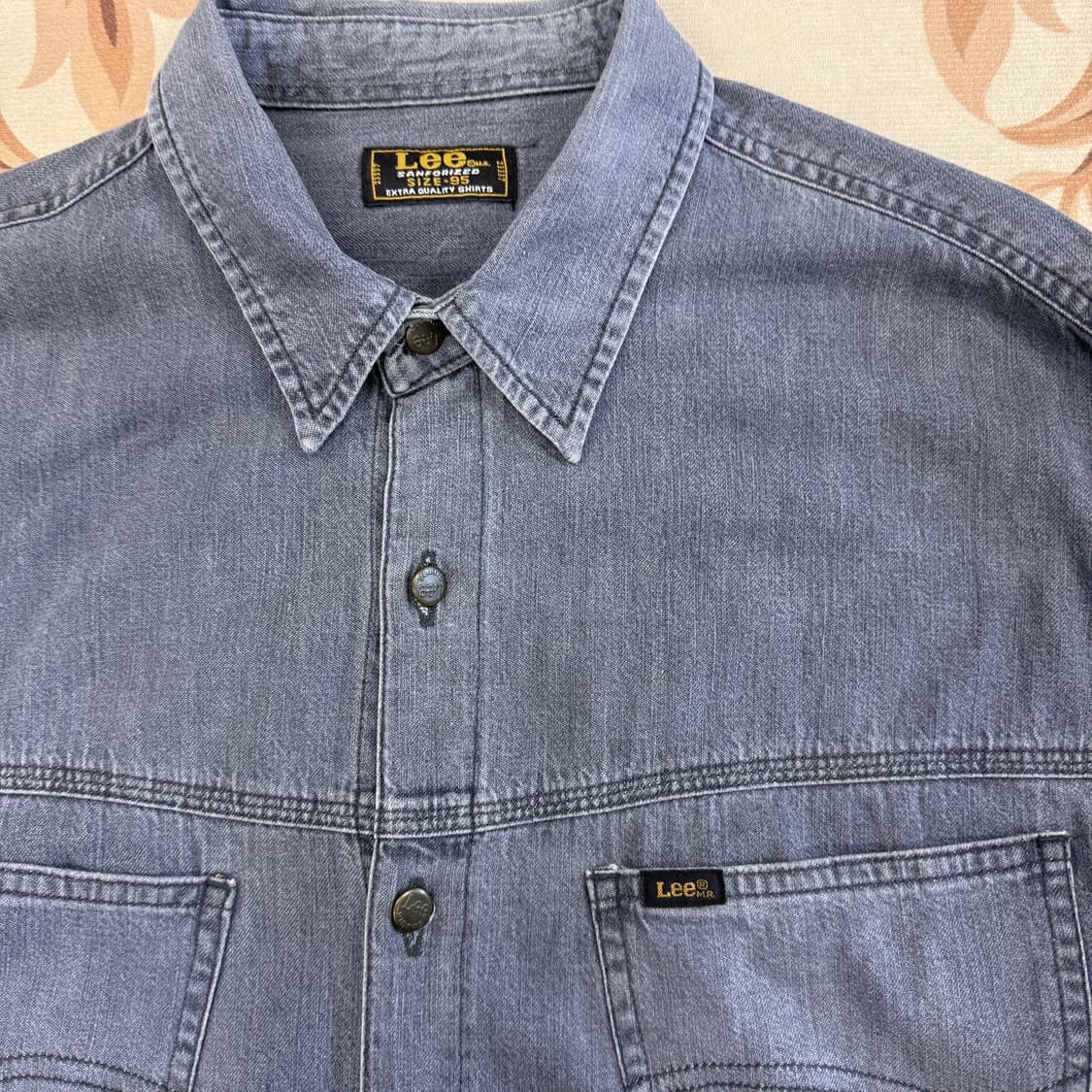 (M)90s 리 LEE 라이더스투 포켓 데님셔츠 상품이미지3
