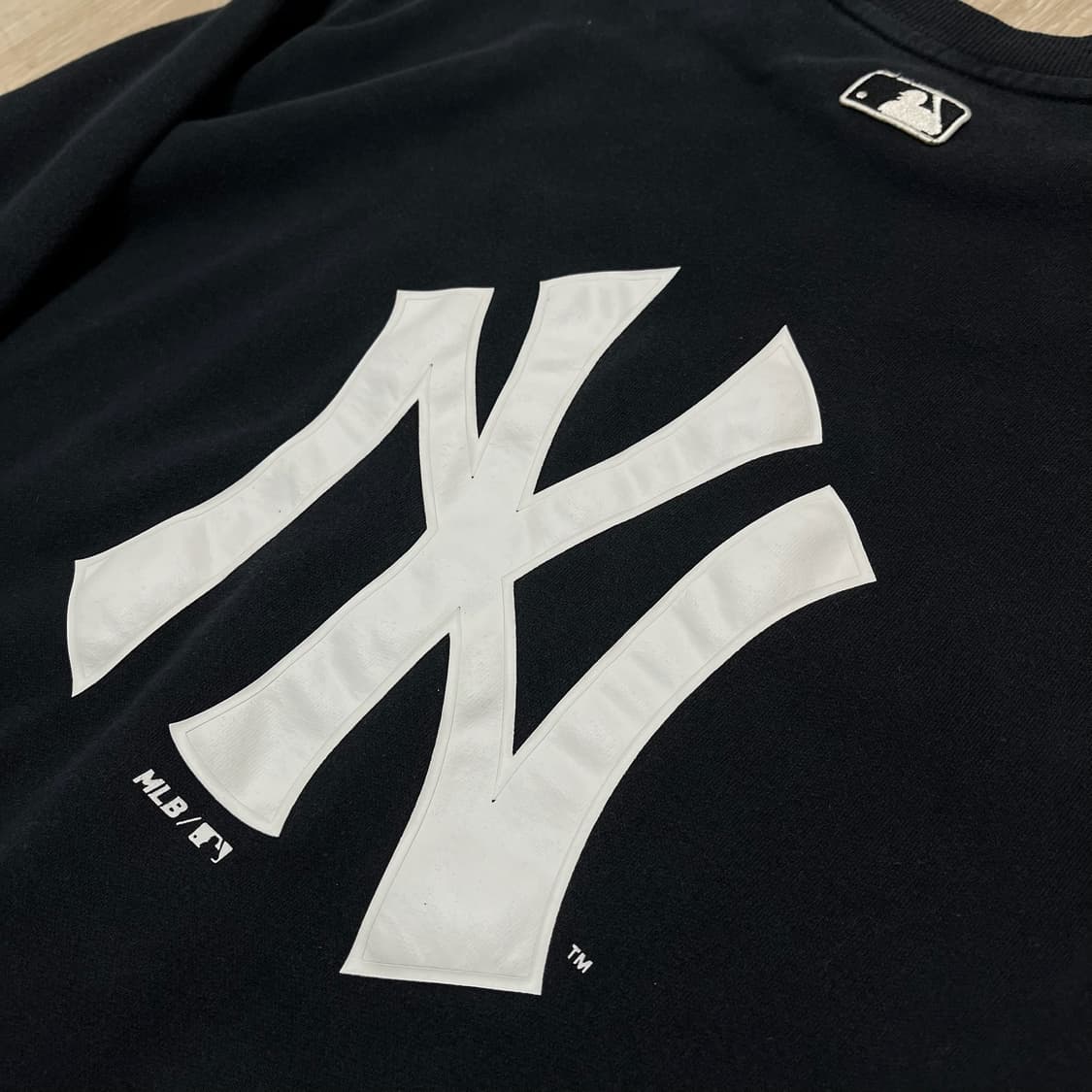 MLB 엠엘비 뉴욕양키스 빅로고 맨투맨 티셔츠 [블랙] L/100 상품이미지6
