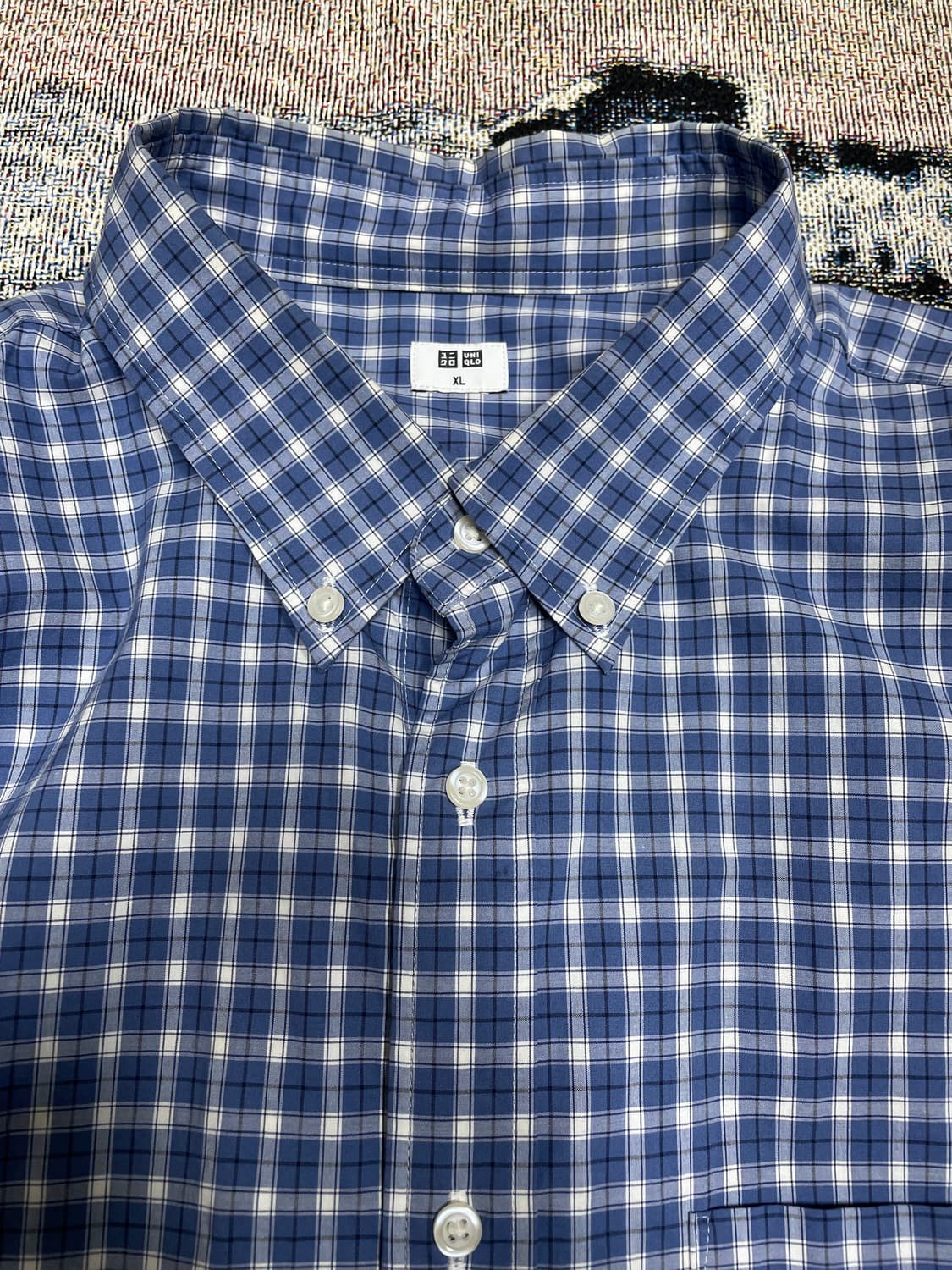 [XL] uniqlo brodcloth check shirts 상품이미지2