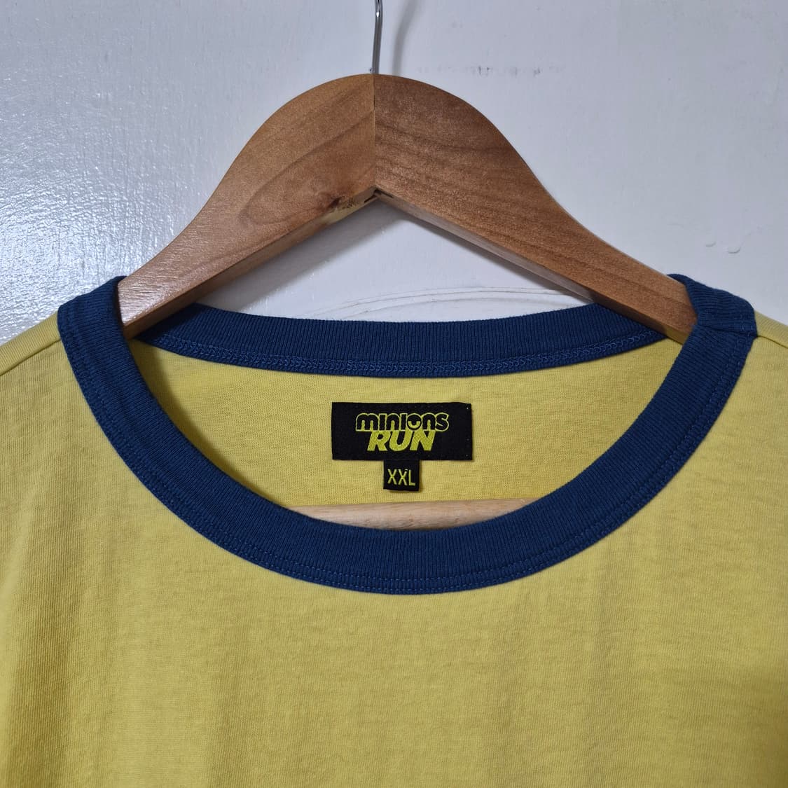 (XXL) 2025 부산 미니언즈 런 링거 티셔츠 상품이미지2