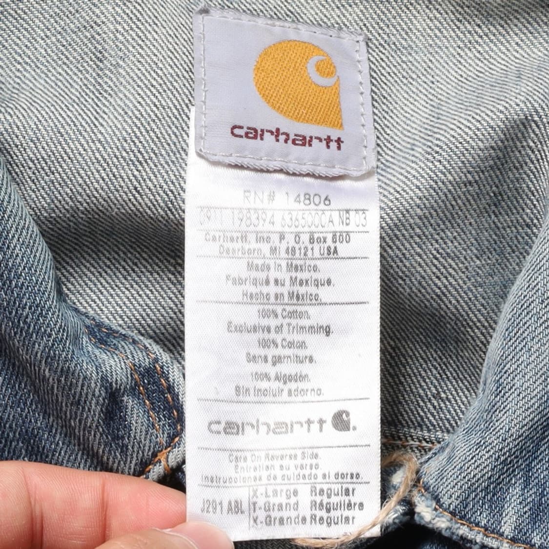 칼하트 Carhartt Denim Trucker Jacket   상품이미지9