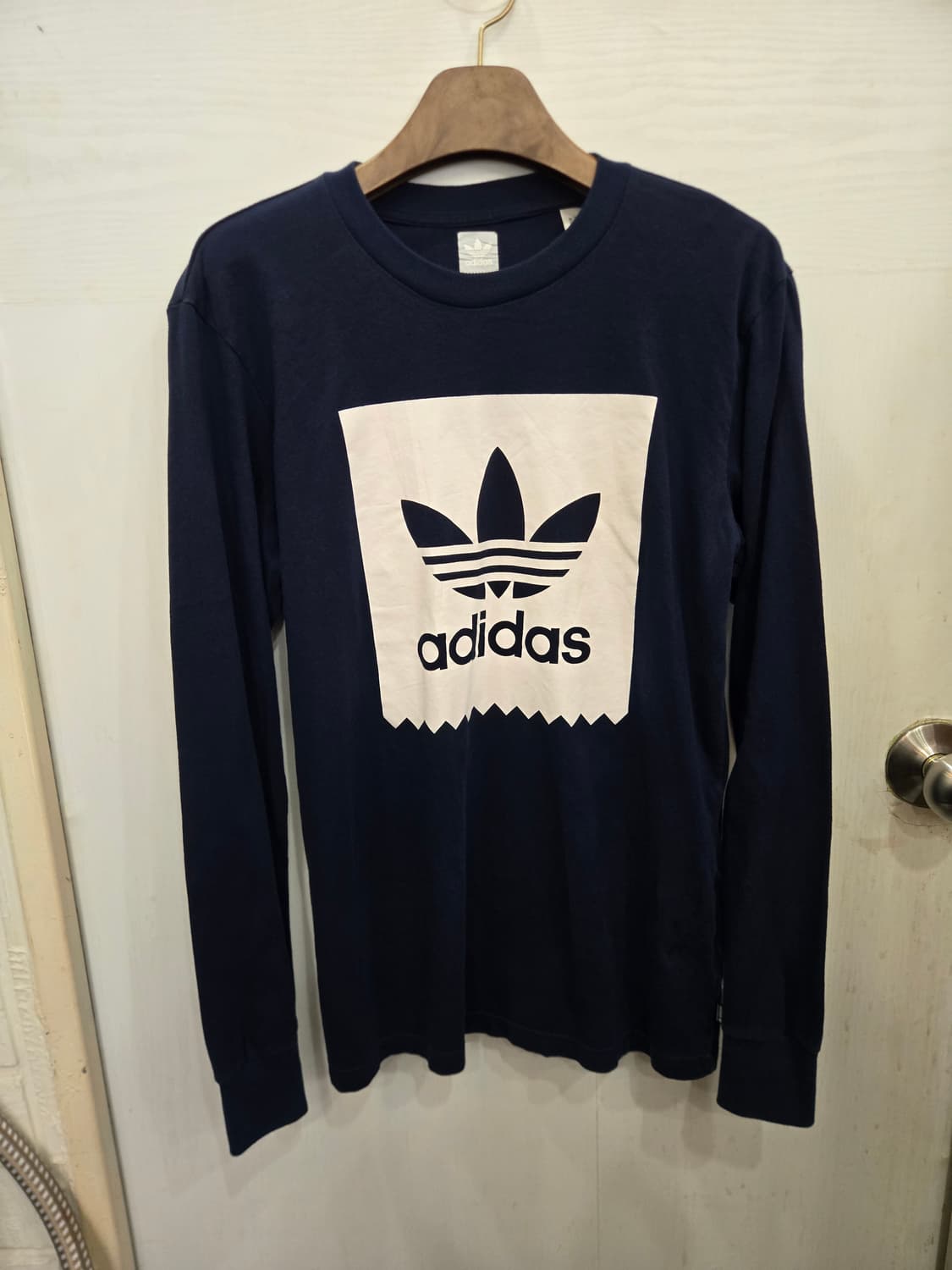 L,100 )) adidas 아디다스 얇은 면 긴팔티셔츠! 상품이미지1