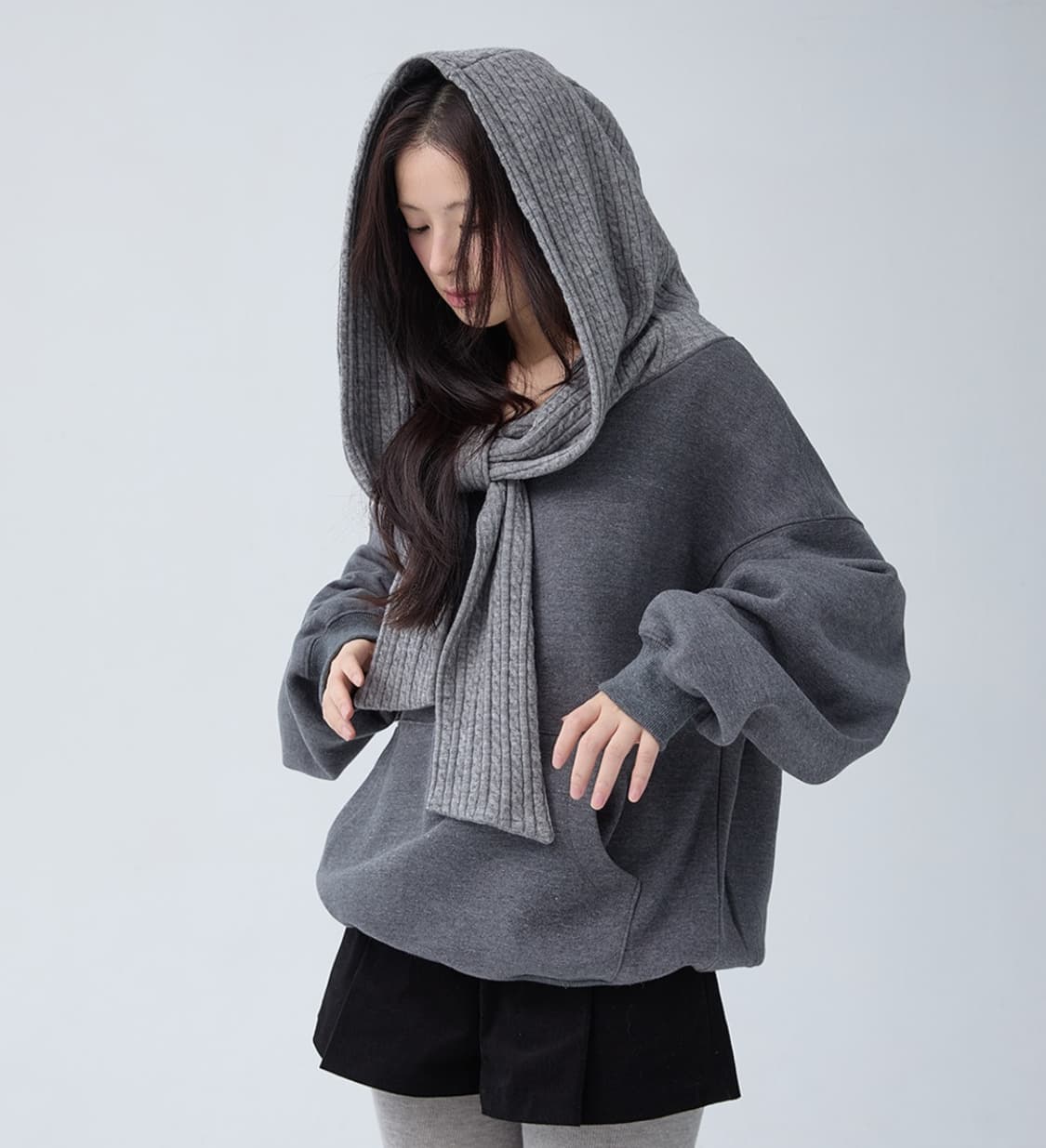 [미개봉] 더티스 투웨이 오프숄더 리본 후드 새상품 상품이미지2