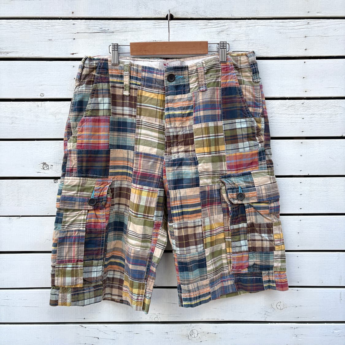 Zara 자라 패치워크 반바지 상품이미지1