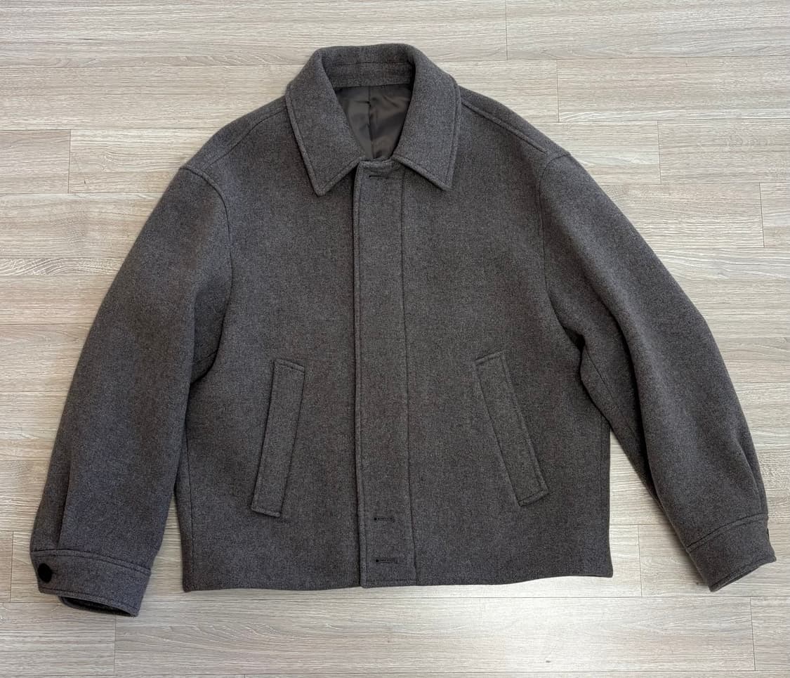 무탠다드 캐시미어 울 블렌드 미니멀 블루종 재킷  (100~105) 상품이미지1