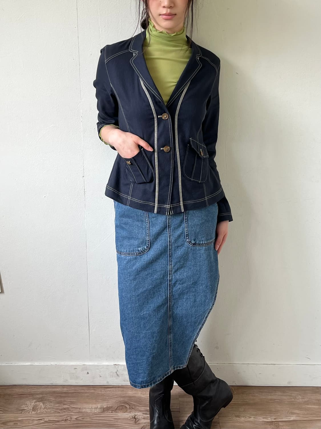 HIROKO BIS 린넨 자켓 상품이미지4