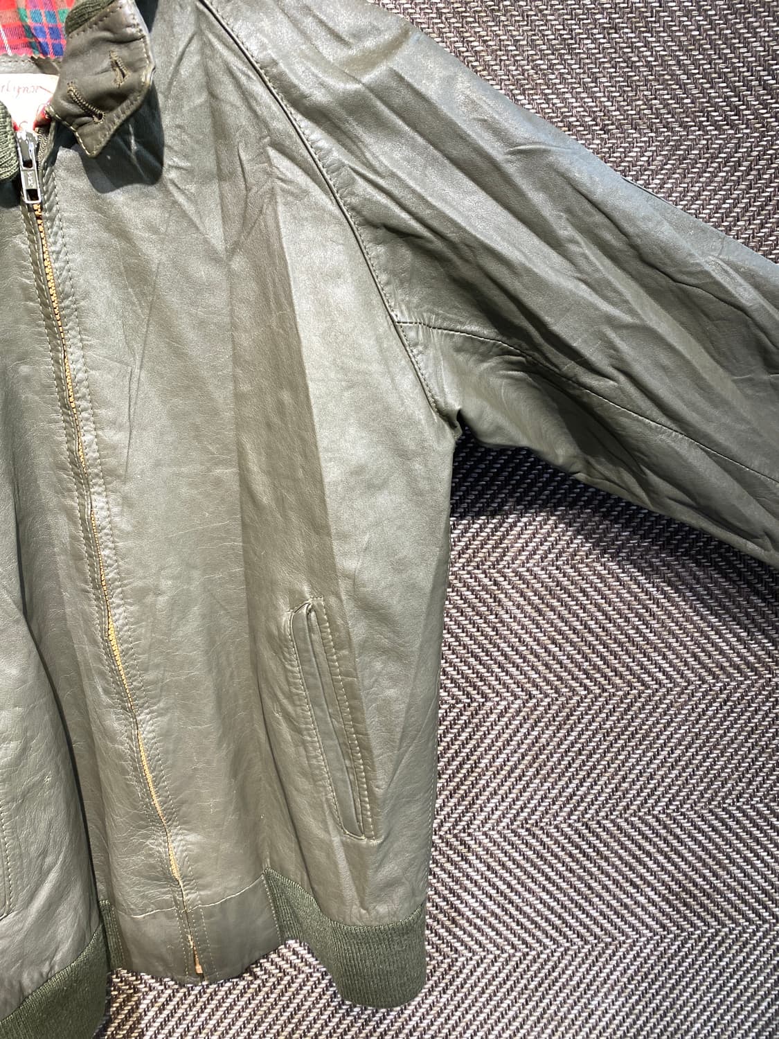 레더 해링턴자켓  상품이미지5