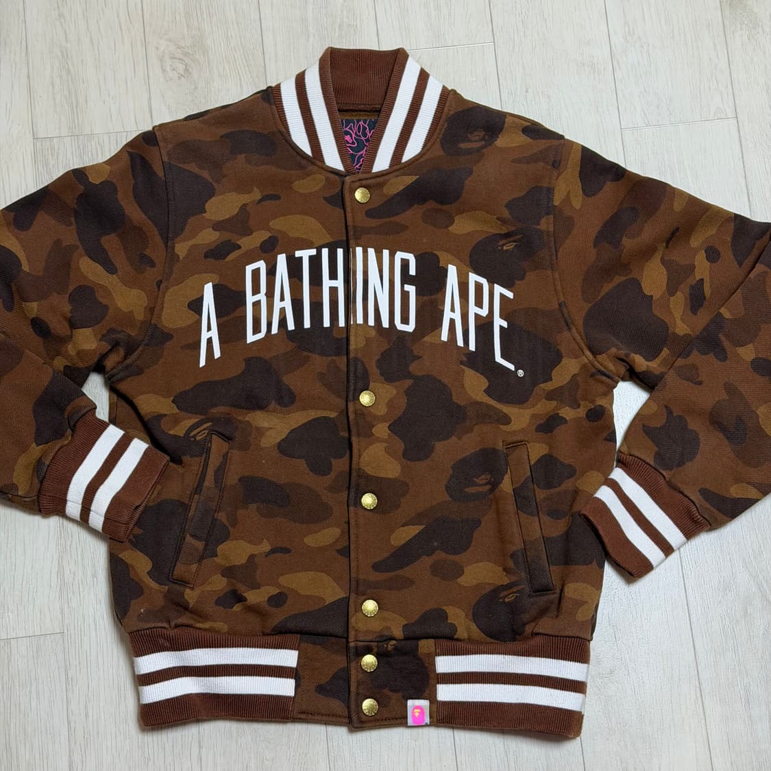 베이프 카모 바시티 자켓 상품이미지2