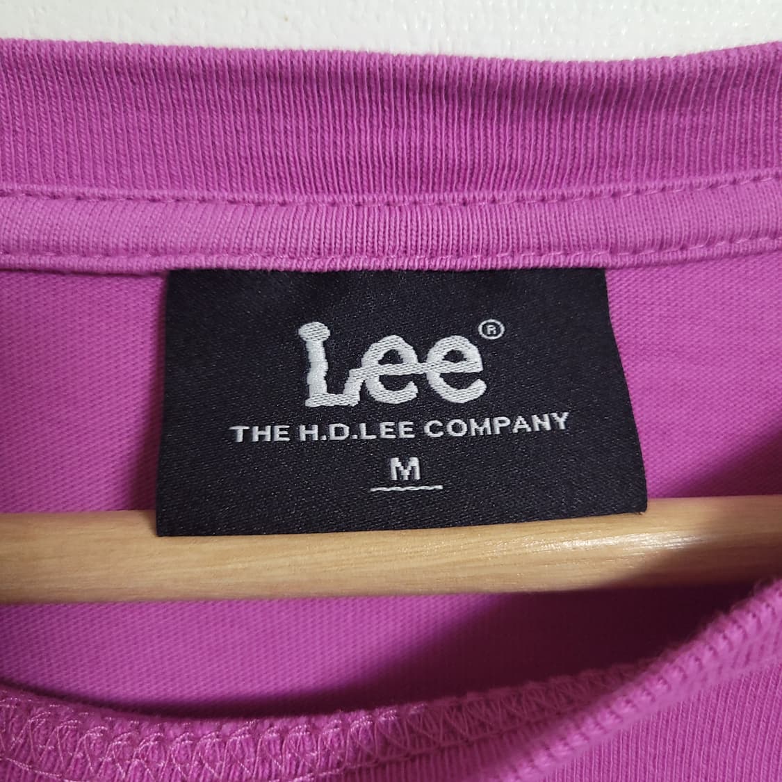 (M) Lee 리 빅로고 연보라 긴팔 티셔츠 롱슬리브 상품이미지2