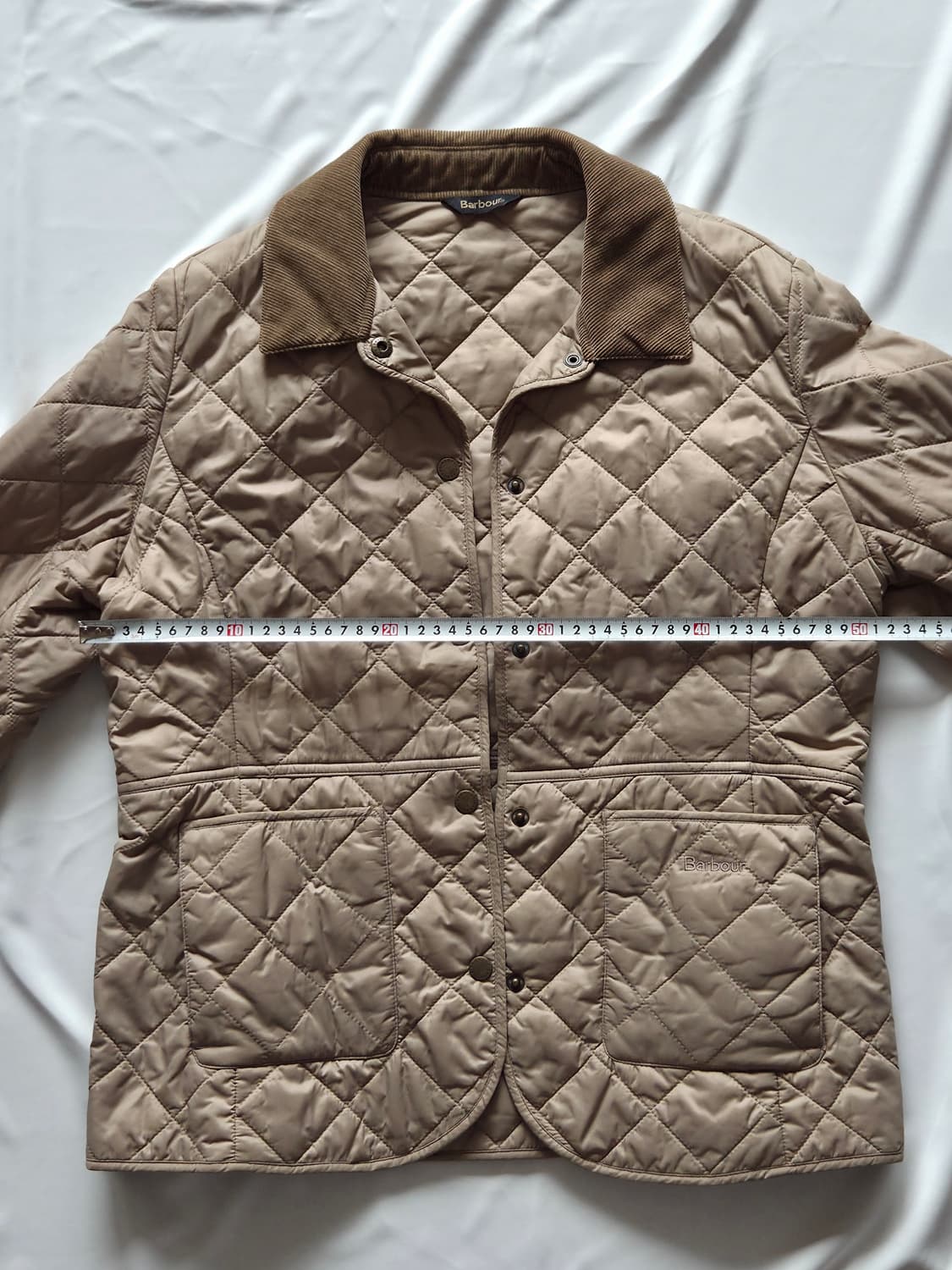 바버 퀼팅 자켓 베이지 UK 14 상품이미지5